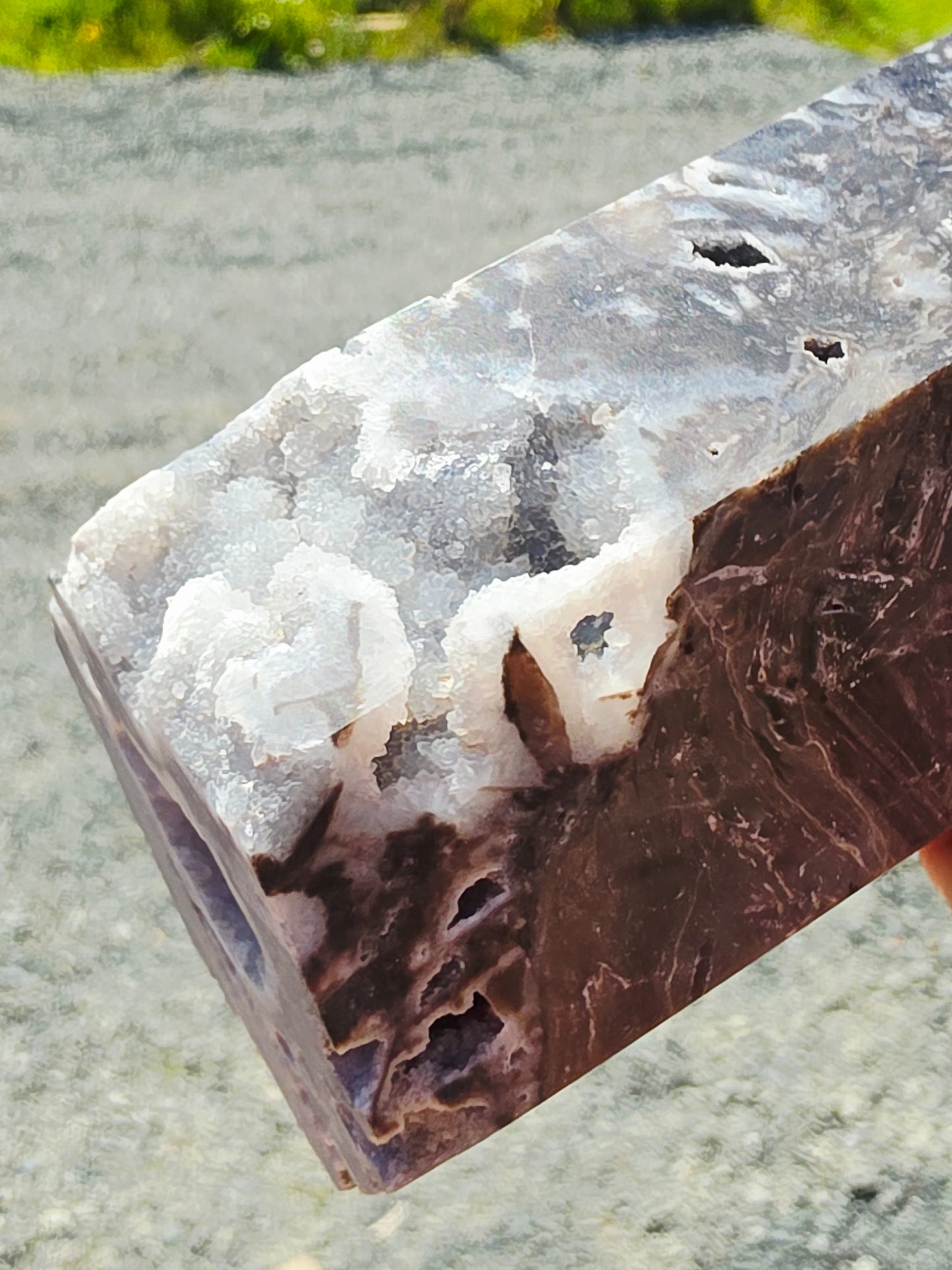 2.98 lb Black Sphalerite Tower with Druzy