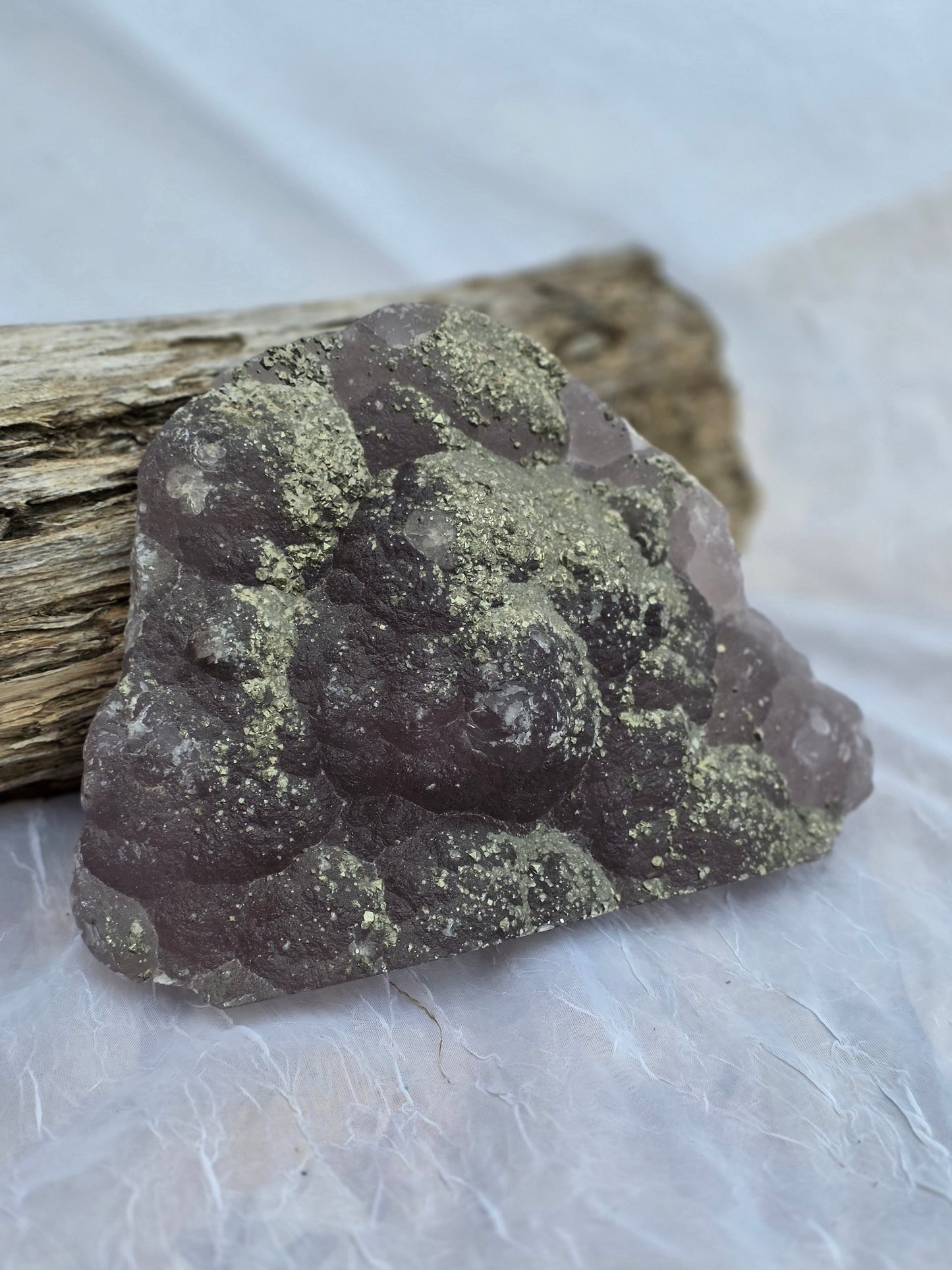Pyrite on Fluorite Matrix Specimen 5.12 lbs