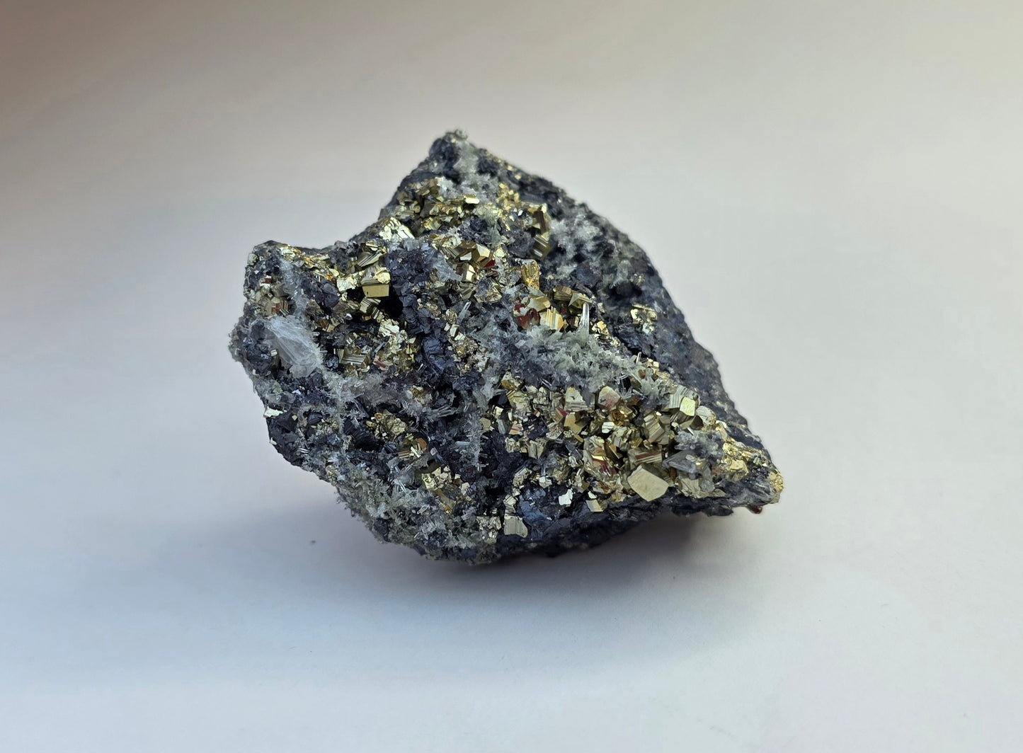 Pyrite Sphalerite Quartz Specimen From Madan Bulgaria