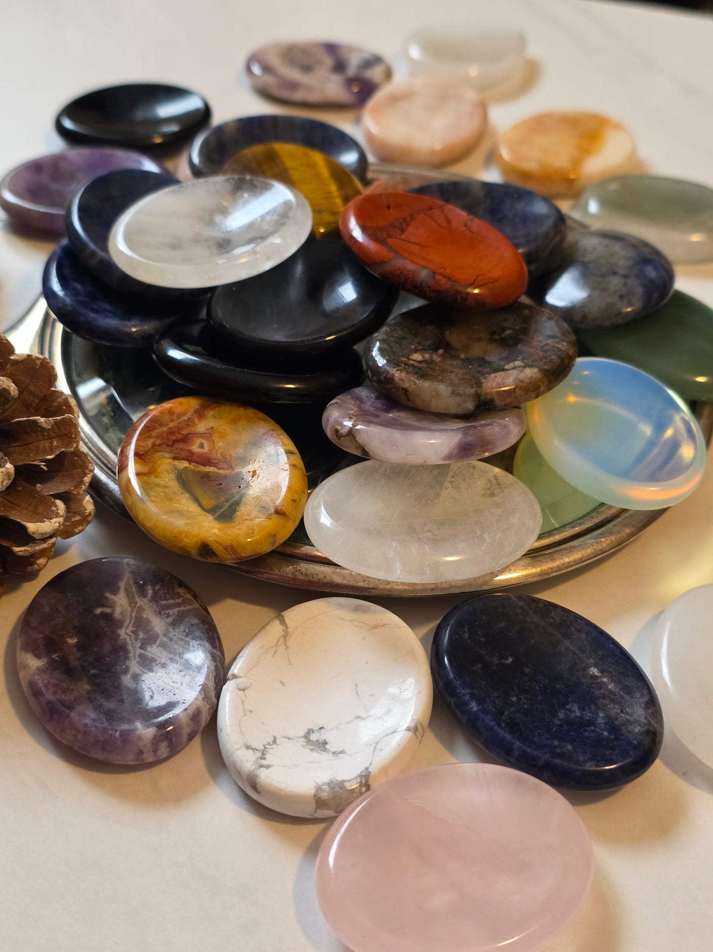Palmstone Mix Mineral- 1 bag 10 Polished Stone randomly prepare 3-4cm