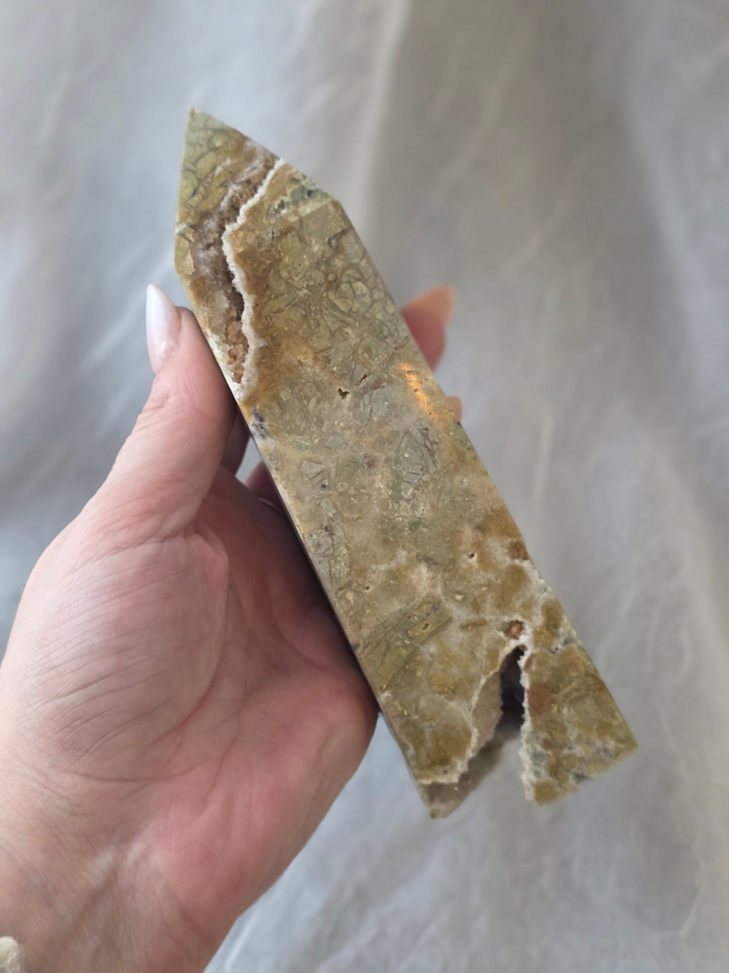 Fluorite Root Druzy Crystal Tower Medium Size