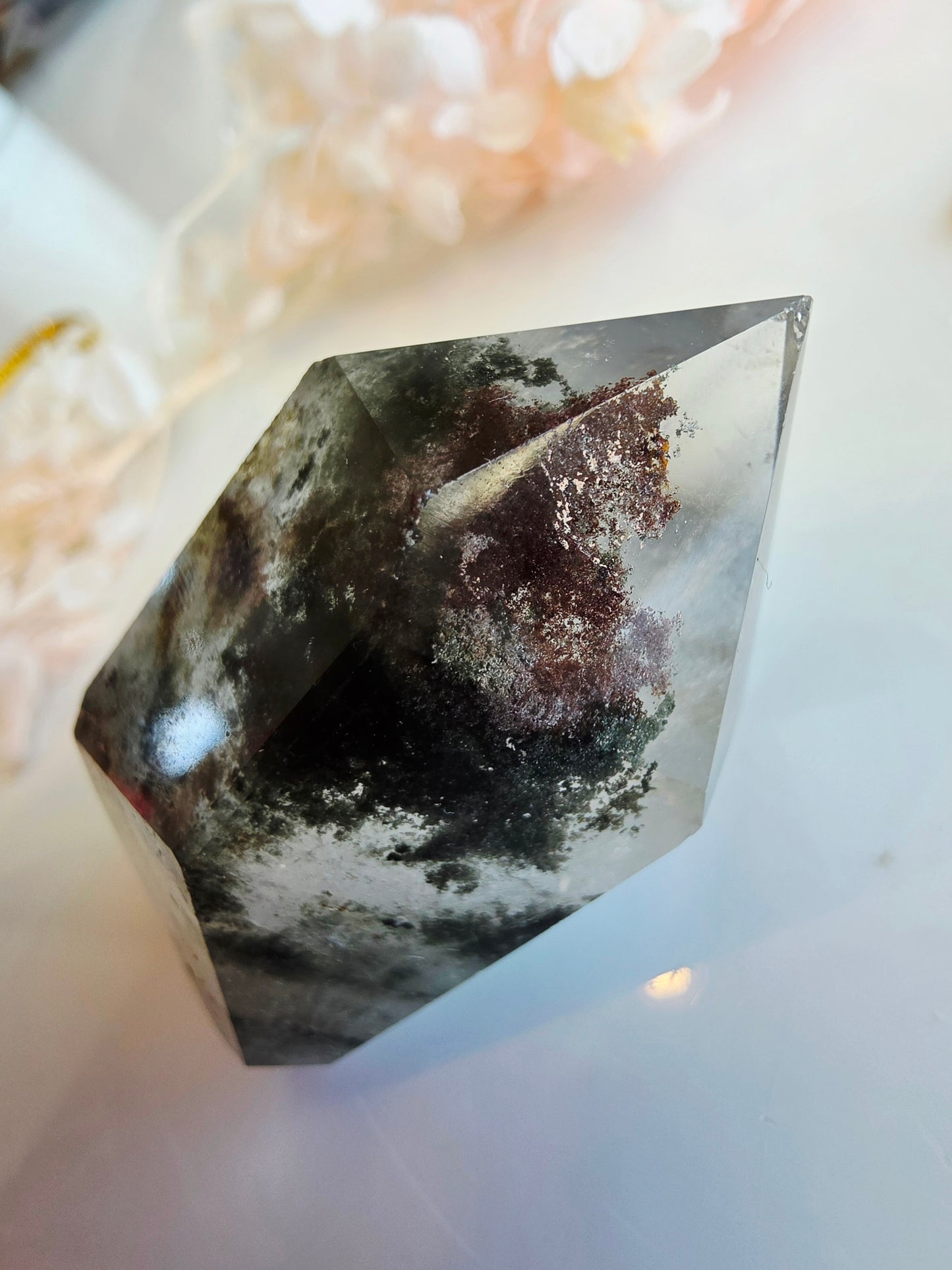 Garden Quartz Free-form Purple Green Palm Size