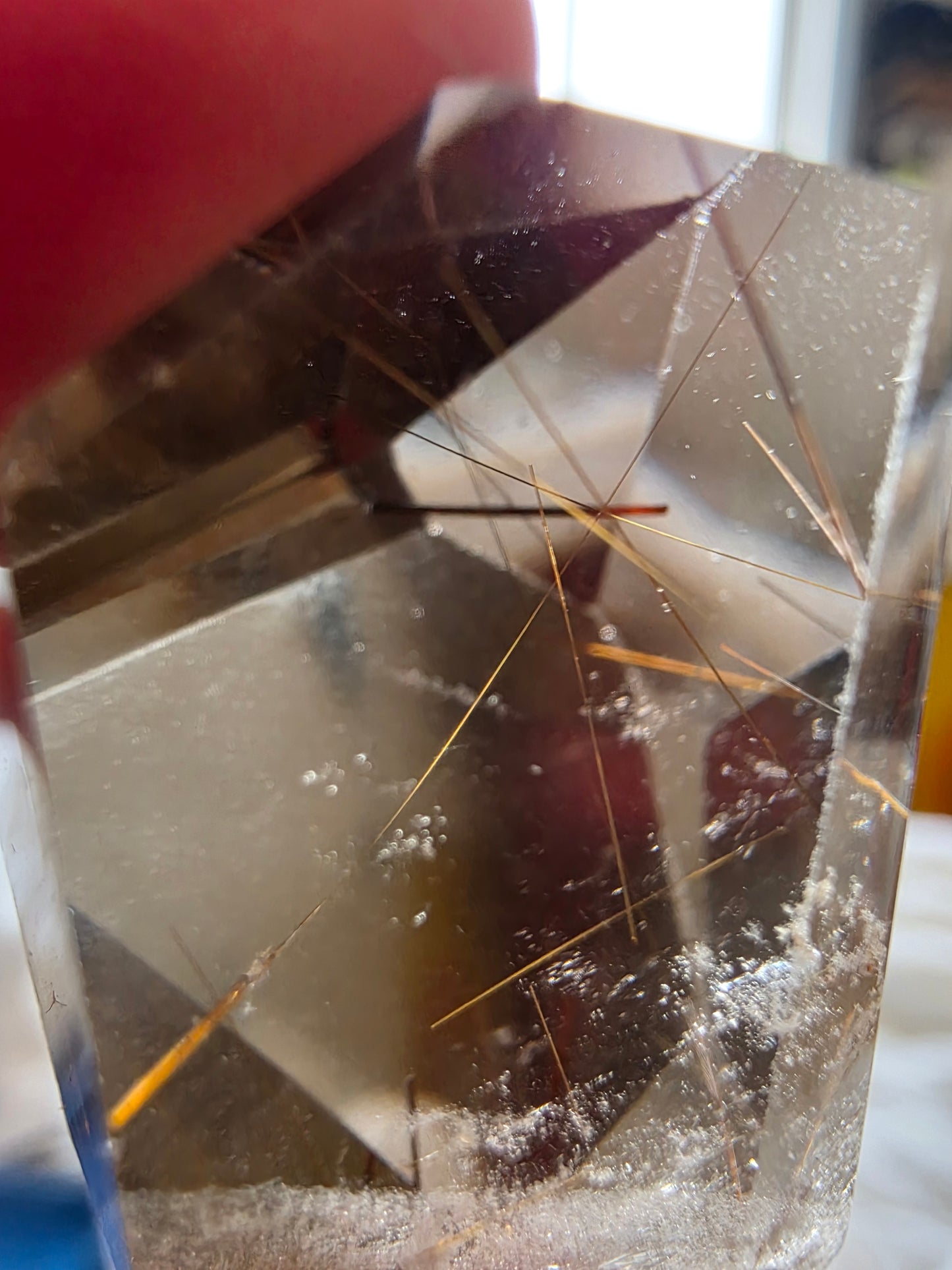 Rutile Smokey/Clear Quartz Free-form- Collectable Crystal- Rare Unique Mineral