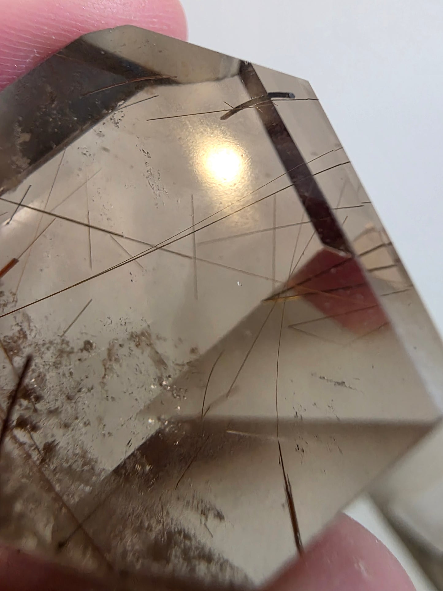 Rutile Smokey/Clear Quartz Free-form- Collectable Crystal- Rare Unique Mineral