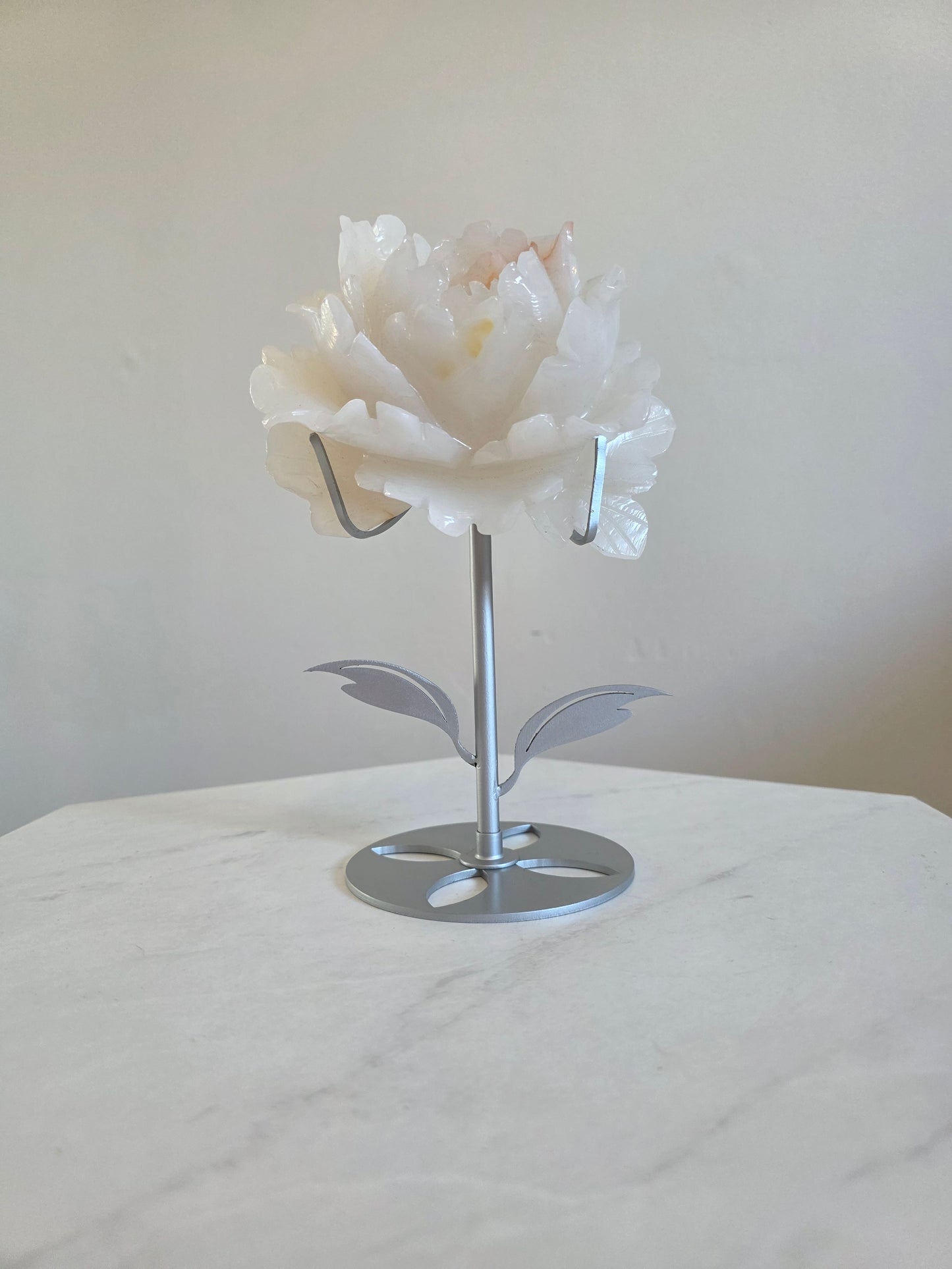 Large Rose Quartz Carving on Stand