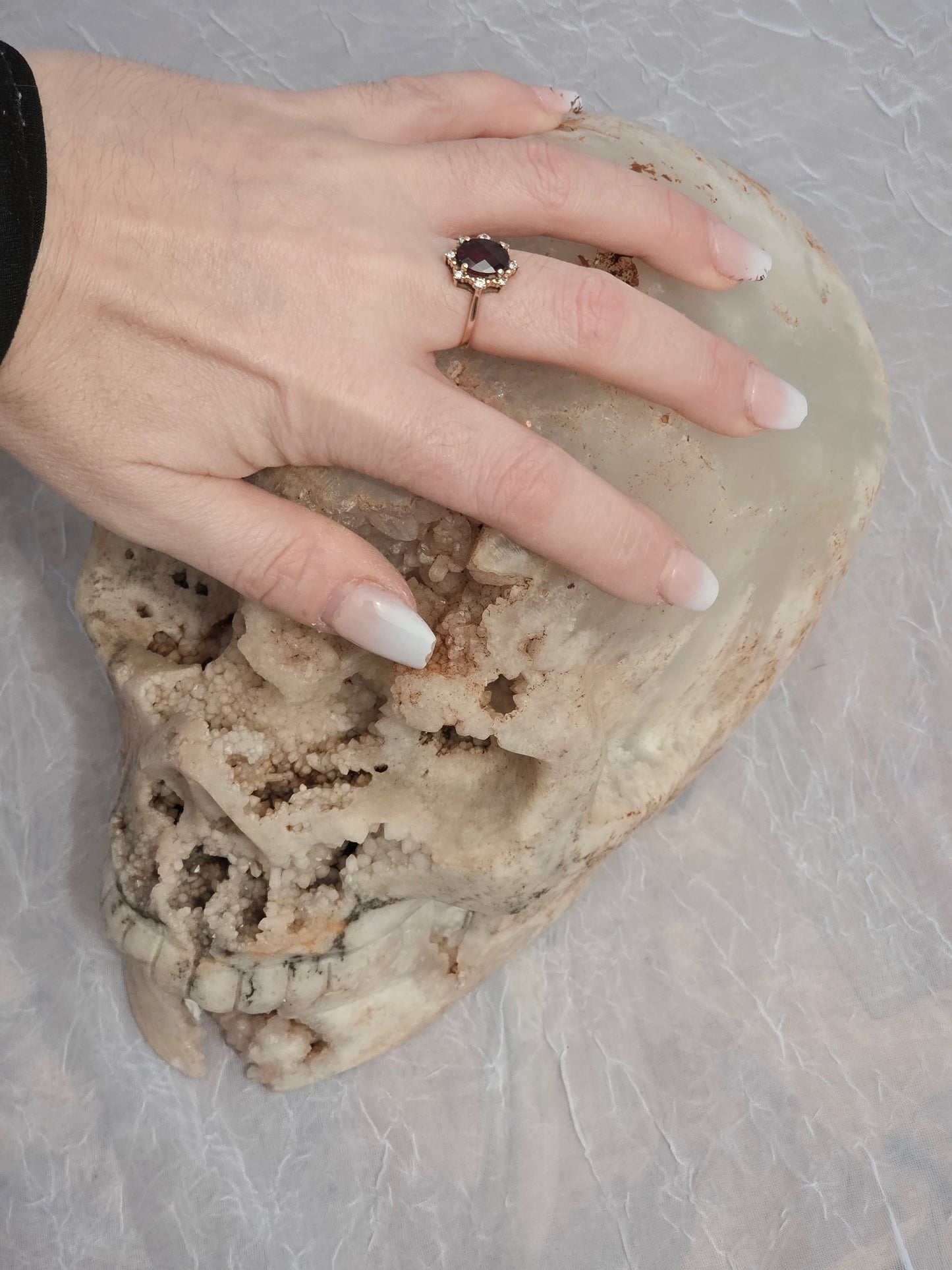 Pink Amethyst Skull Carving – 12.94 lbs Natural Crystal Statement Piece