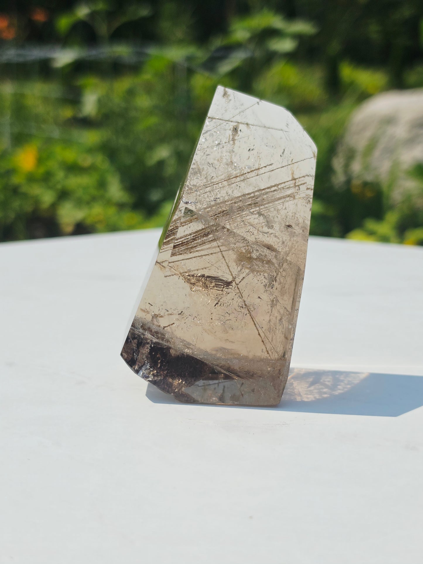 Rutilated Crystal Free-form 340grams Natural Mineral Clear Quartz
