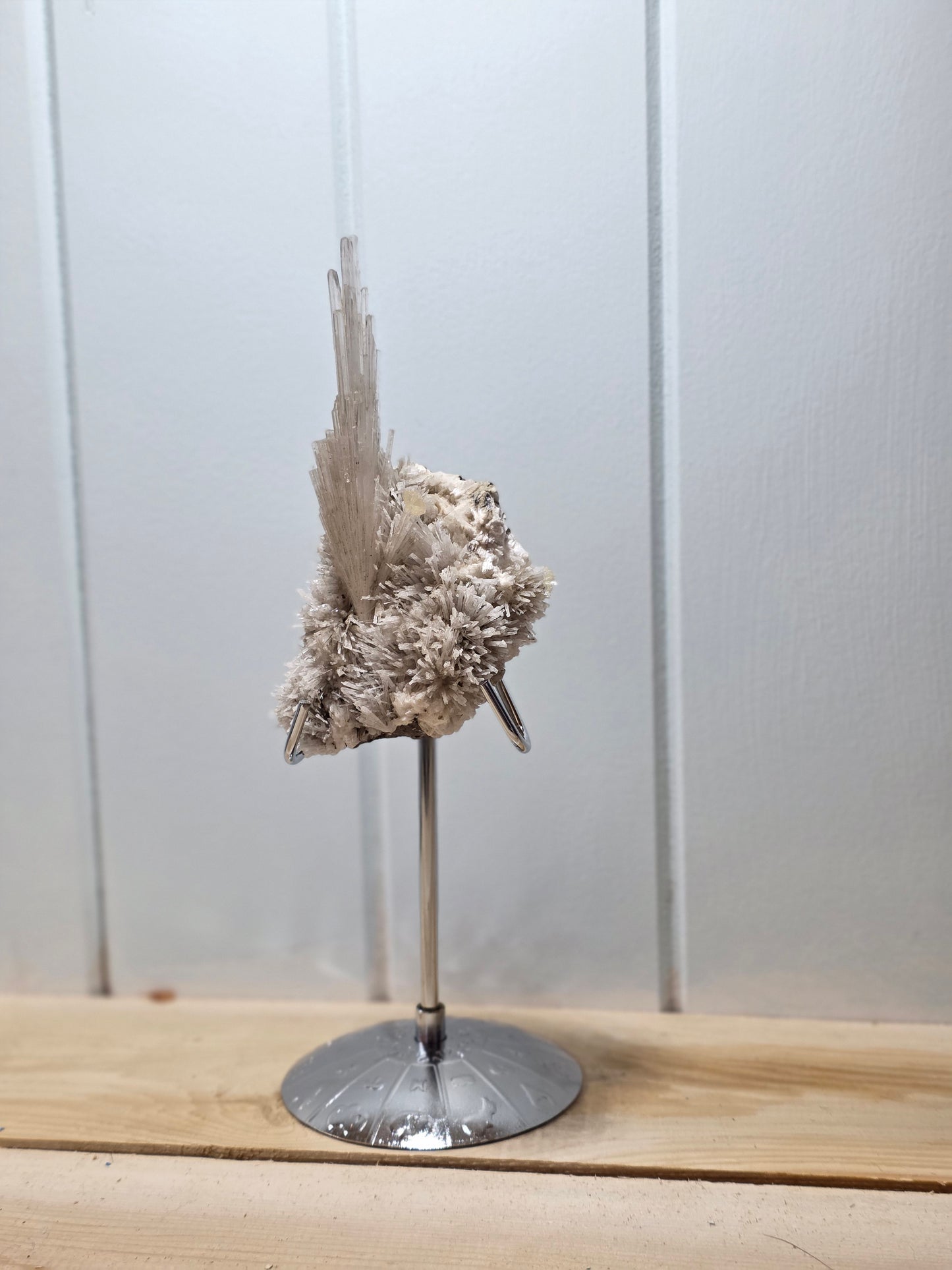 Scolecite Specimen on Stand- Unique Crystal formation