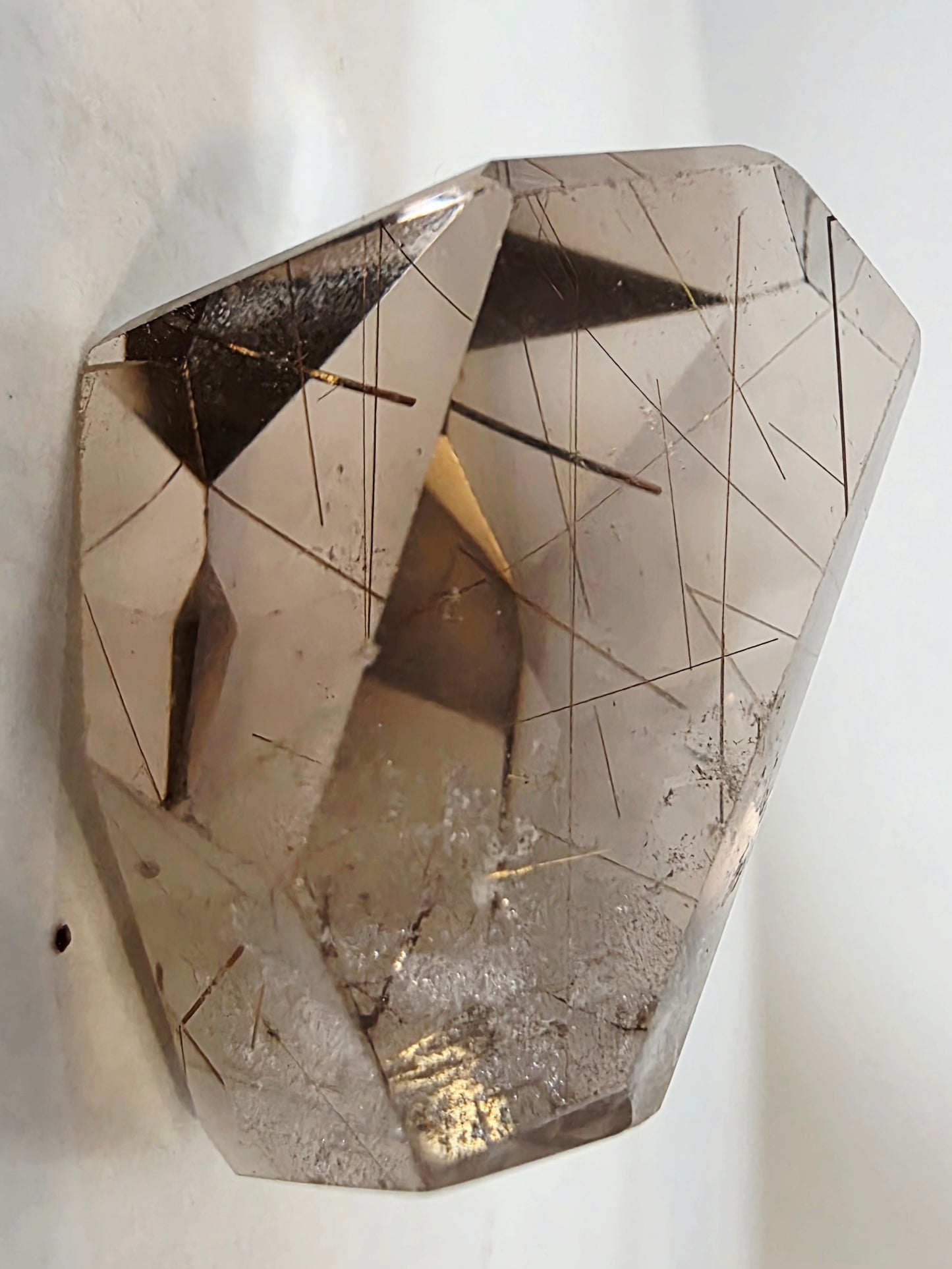 Rutile Smokey/Clear Quartz Free-form- Collectable Crystal- Rare Unique Mineral