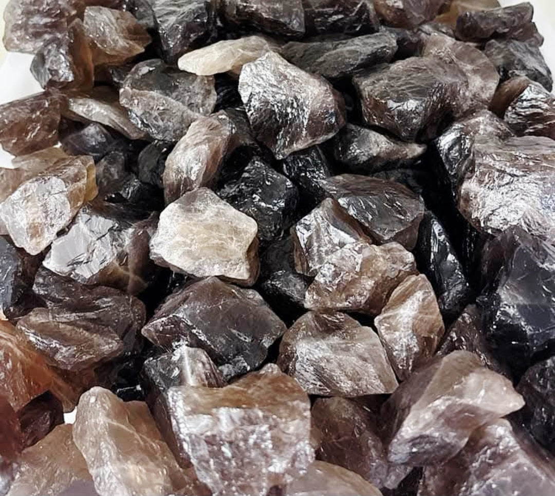 Smokey Quartz Raw Crystal 1kg- 3-5cm Wholesale Bulk