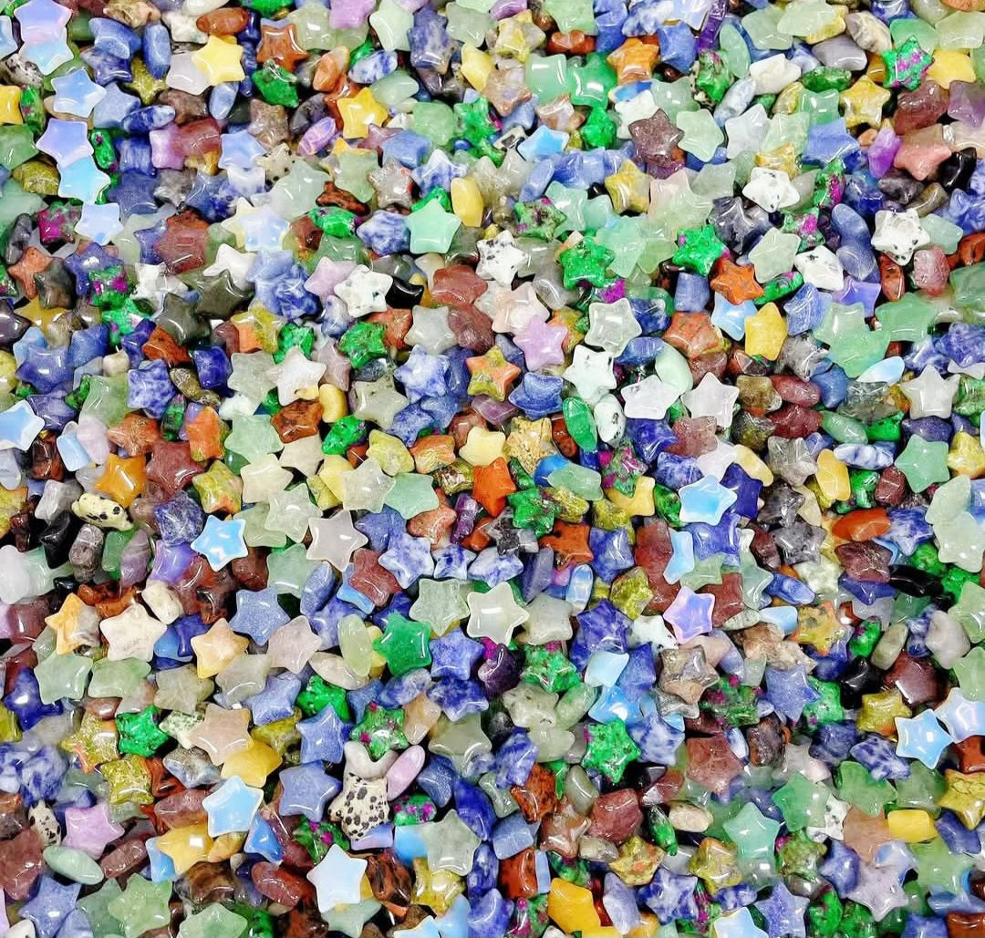 Star Crystal Carving Mix Material 1kg 600 pieces