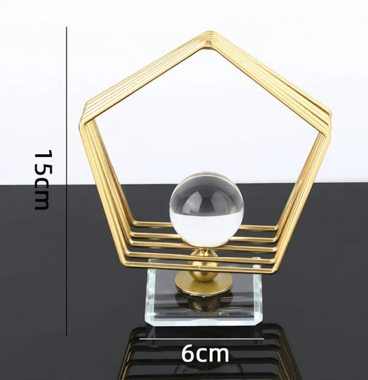 Gold Sphere / Specimens Holder 15cm x 6cm