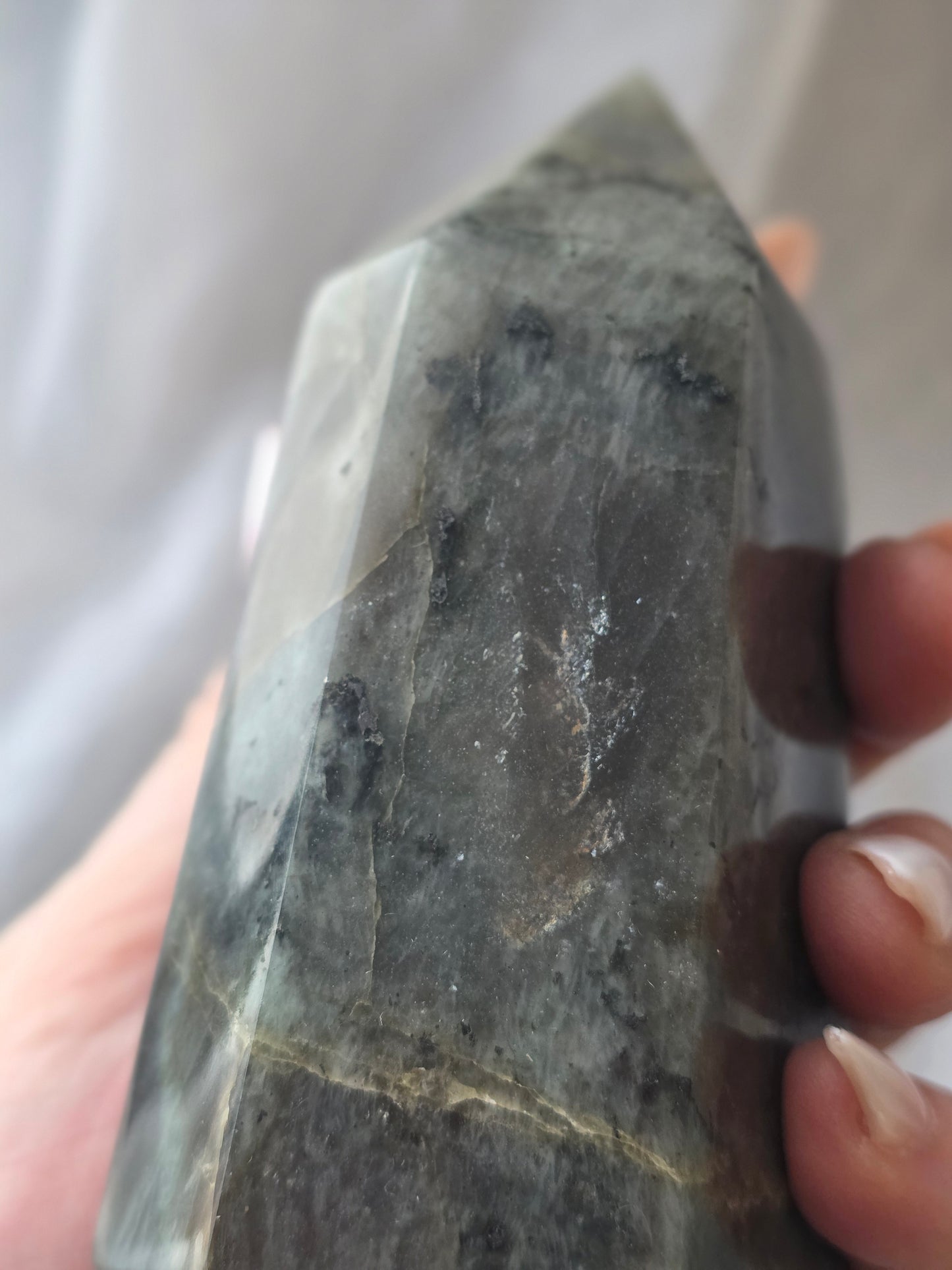 Labradorite Tower Blue Flash Medium Size