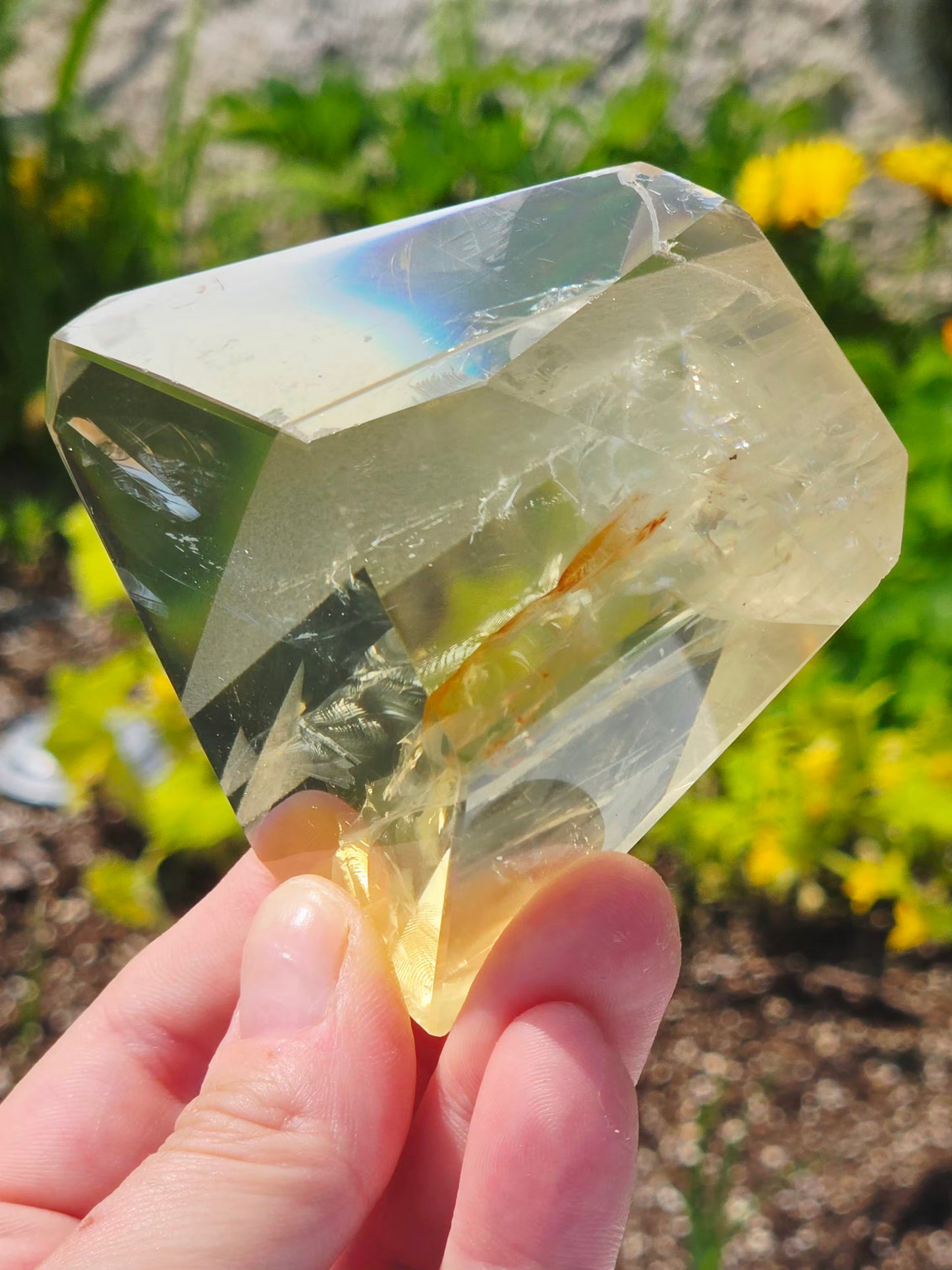 Citrine Free Form Polish 230 grams Crystal Mineral