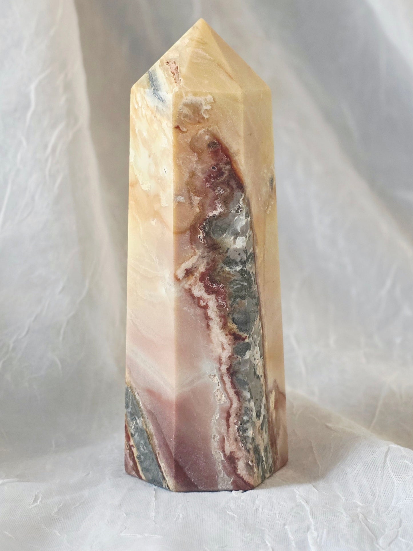 Crazy Lace Agate tower Medium Size
