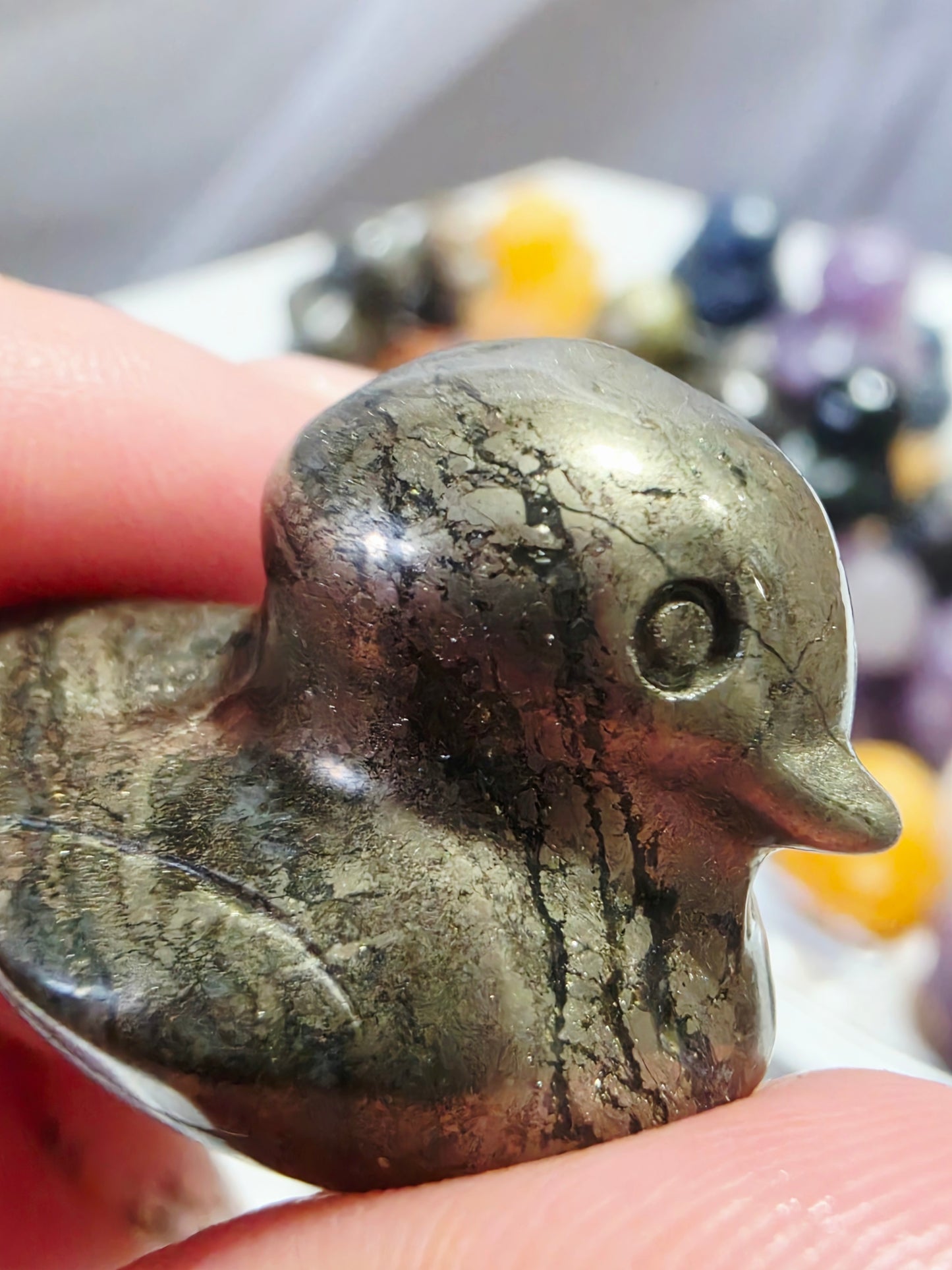 Hand-Made from Thaïlande Duck Small Carving 11 pieces Mix