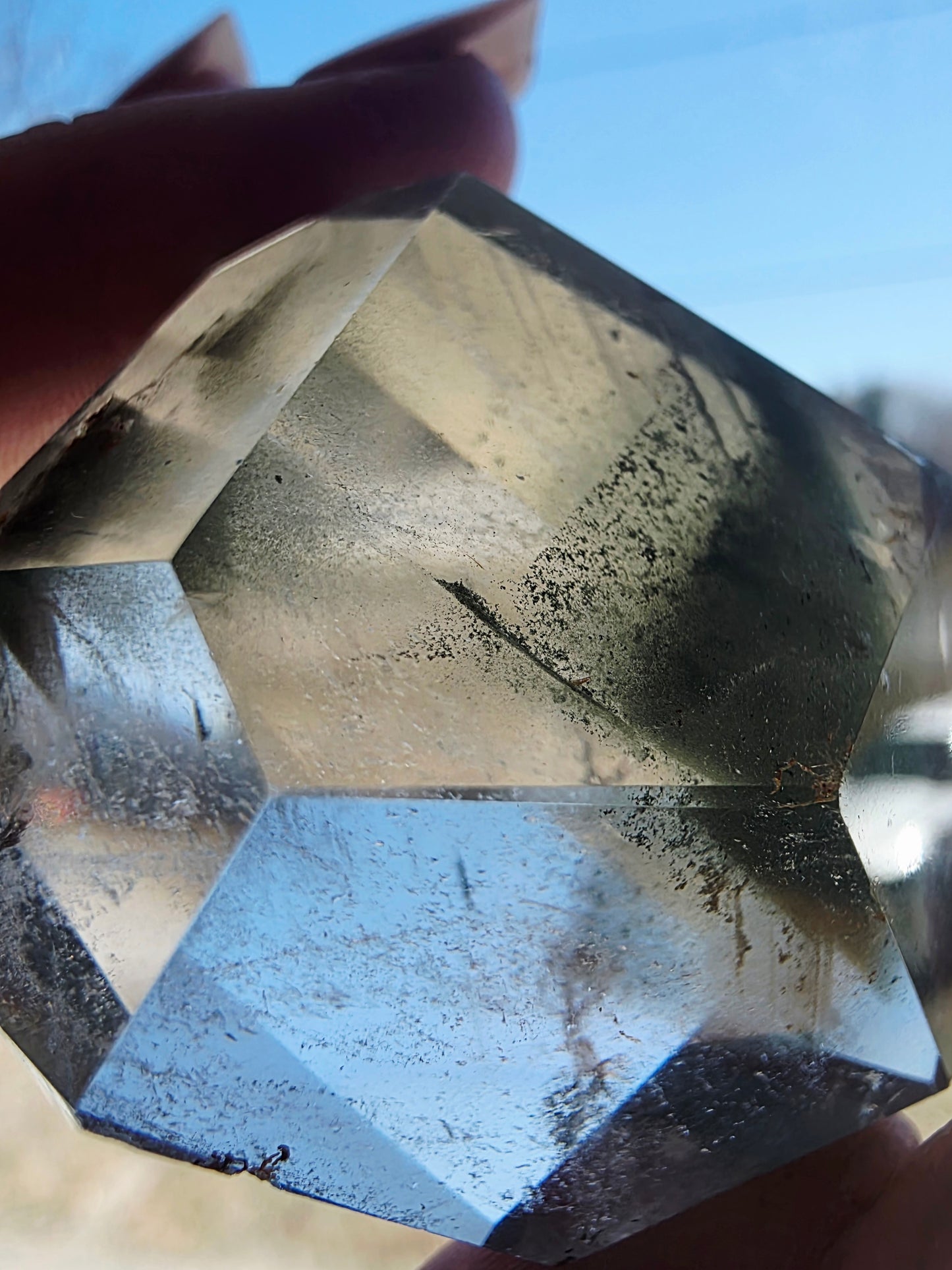 Garden Quartz Crystal Free-form Palm Size Clear