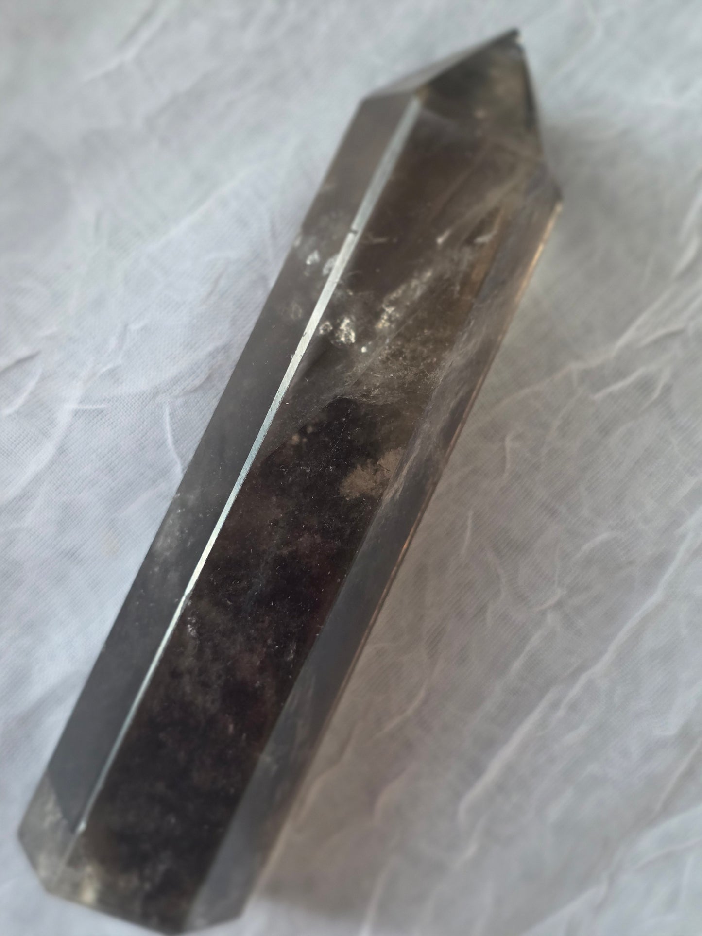Clear Smokey Quartz Crystal Point