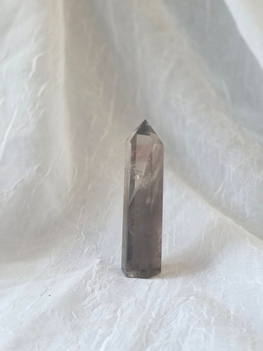 Clear Smokey Quartz Crystal Point