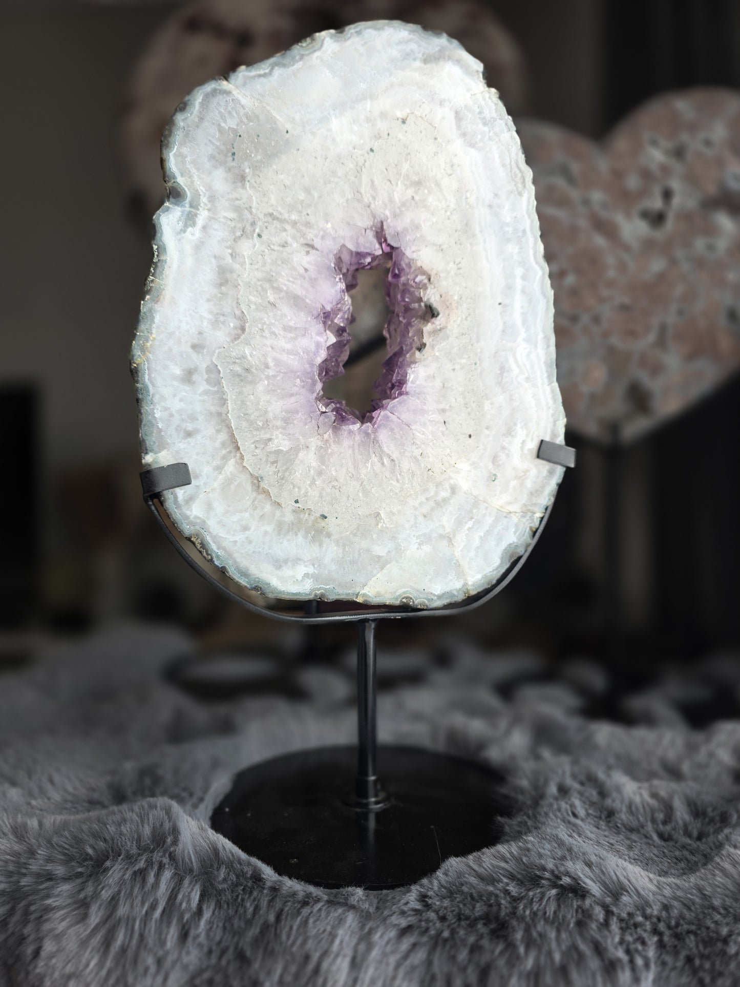 Amethyst from Brazil with stand 5.7 kilo