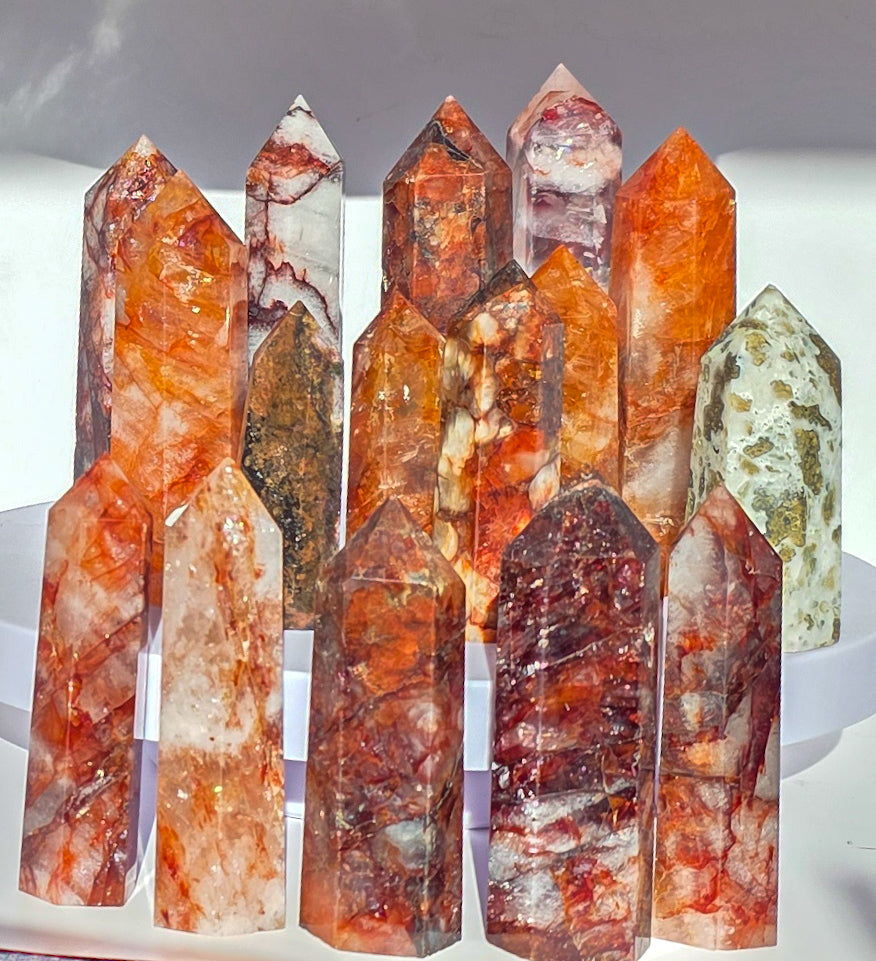 Set of 3 Quartz tower 2" to 4"