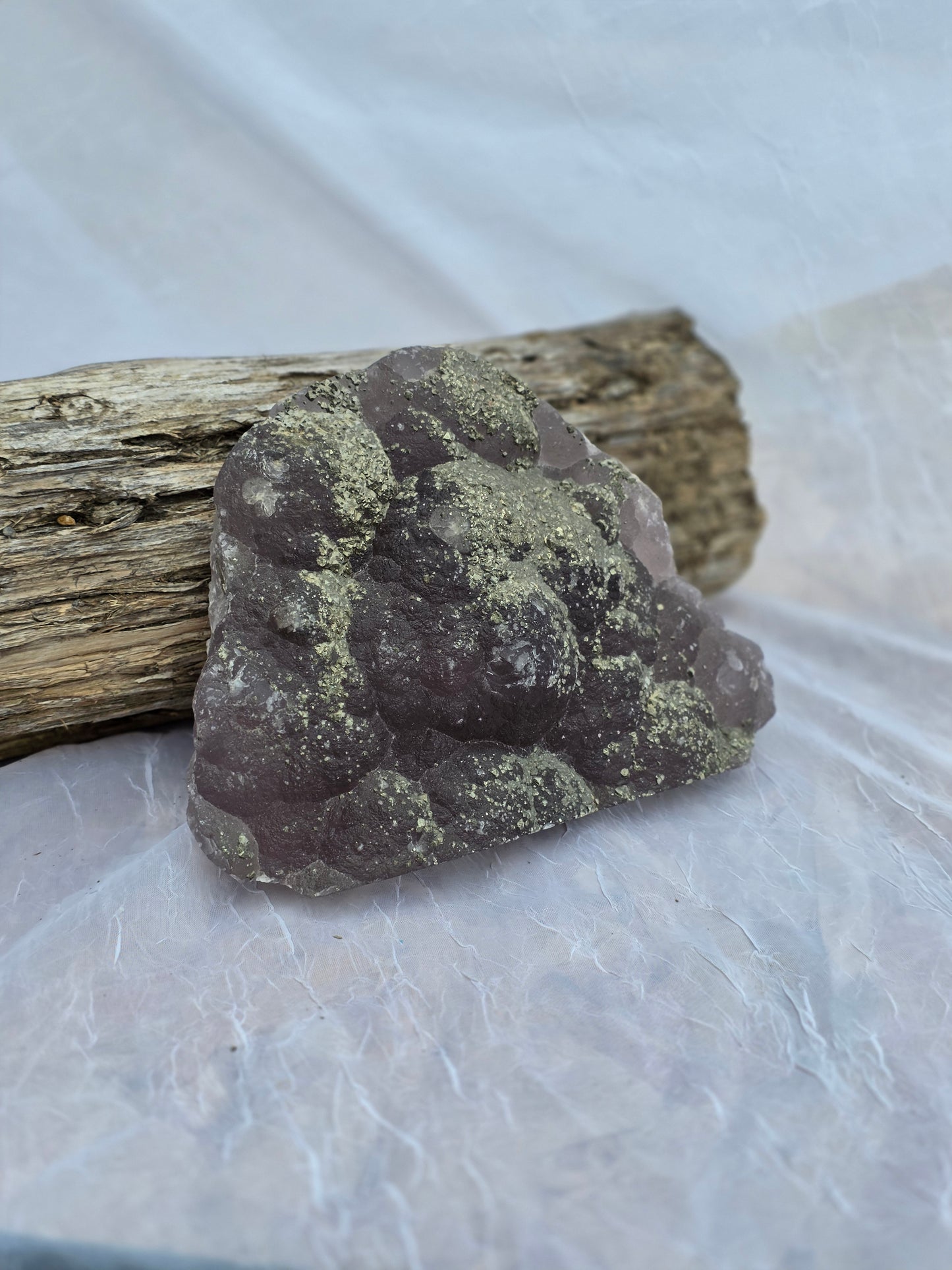 Pyrite on Fluorite Matrix Specimen 5.12 lbs