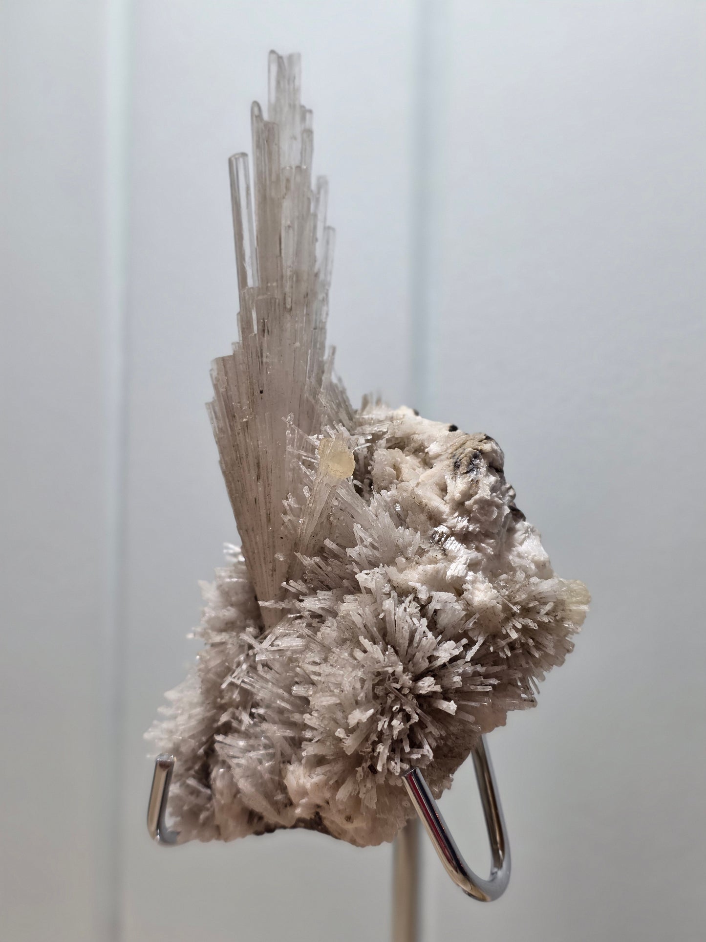 Scolecite Specimen on Stand- Unique Crystal formation
