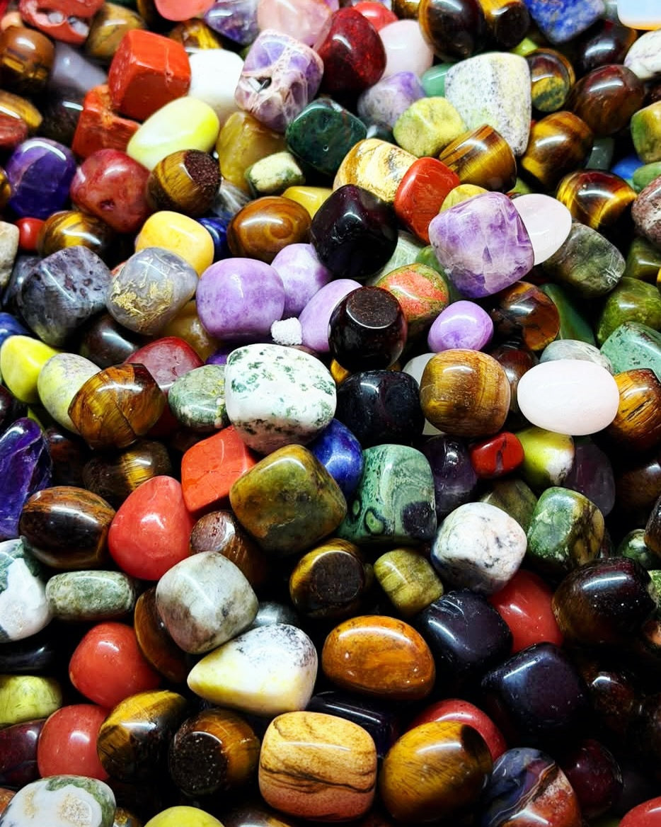 Polished 1kg Mix Tumble Rock - Crystal Tumble bulk