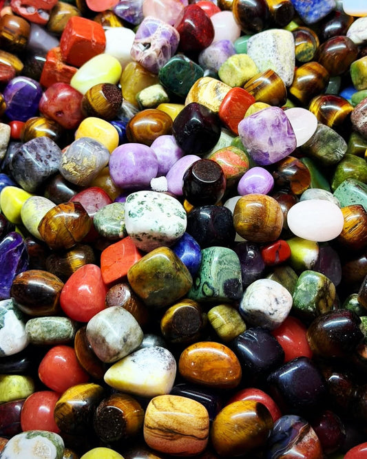 Polished 1kg Mix Tumble Rock - Crystal Tumble bulk