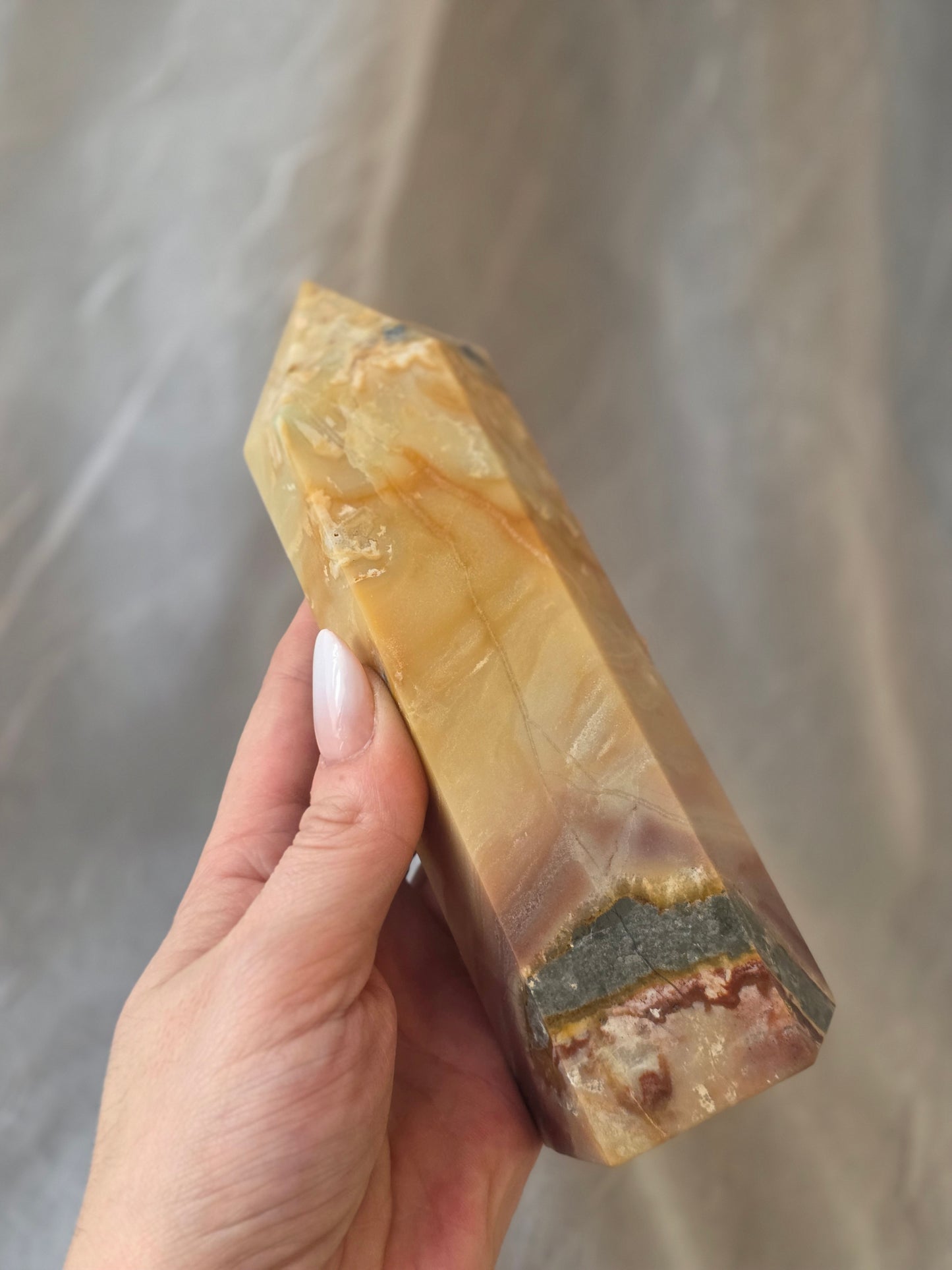 Crazy Lace Agate tower Medium Size