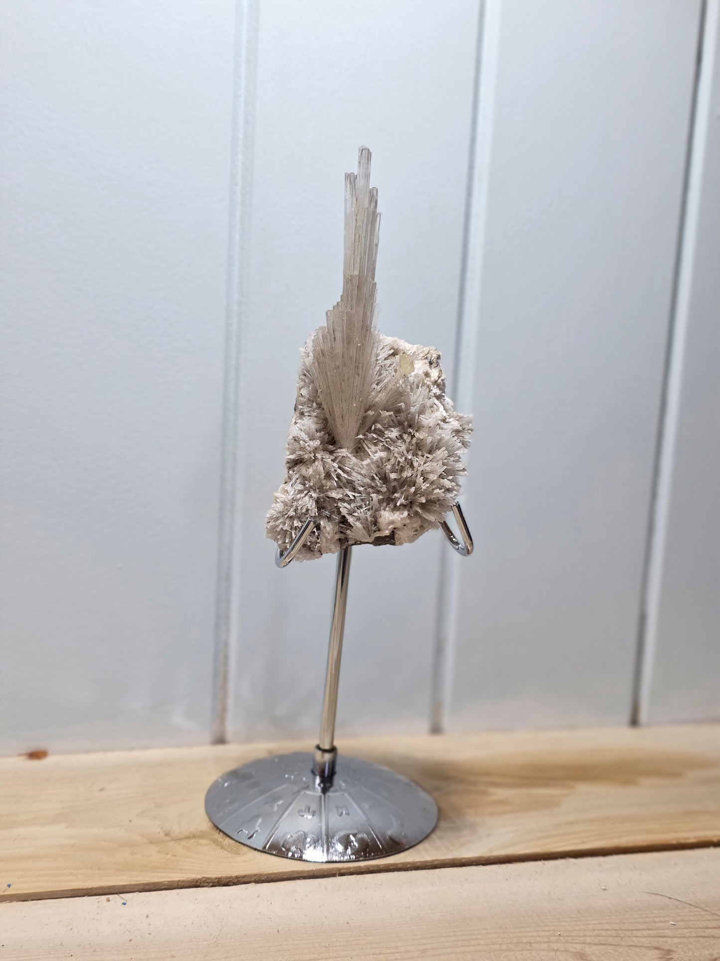 Scolecite Specimen on Stand- Unique Crystal formation