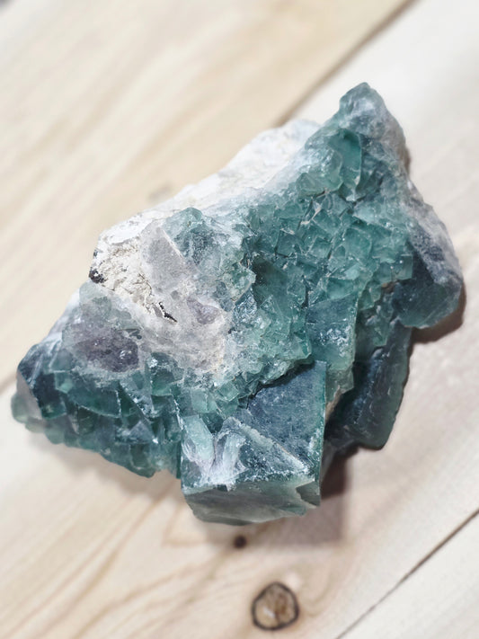 Green Fluorite with Strong Blue UV Specimen