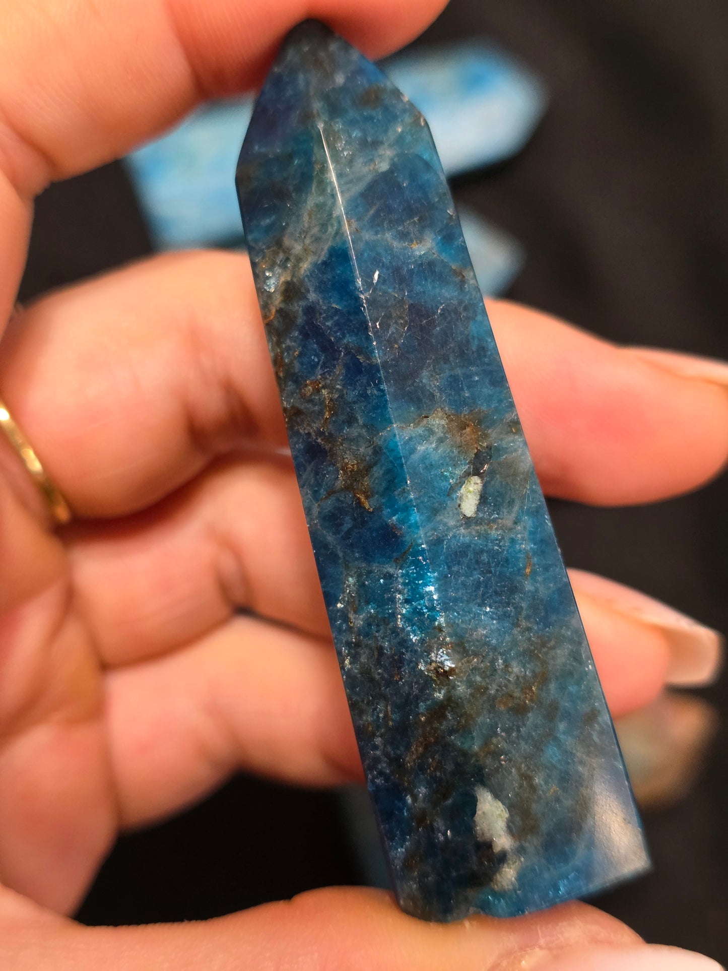 Bundle 5 Towers Blue Apatite