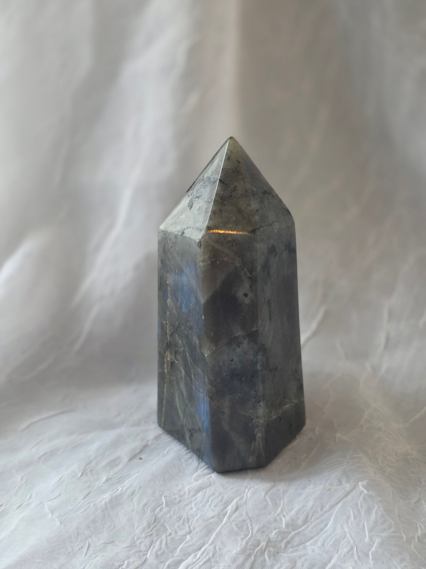 Labradorite Tower Blue Flash Medium Size