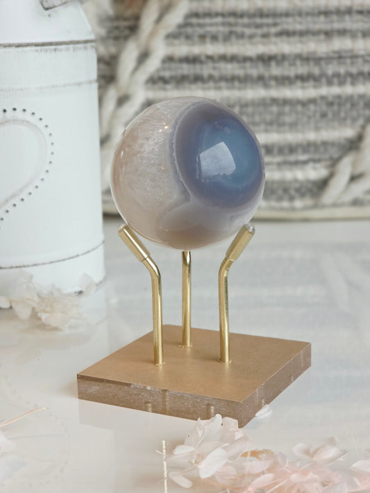 Botswana Agate Sphere on Stand