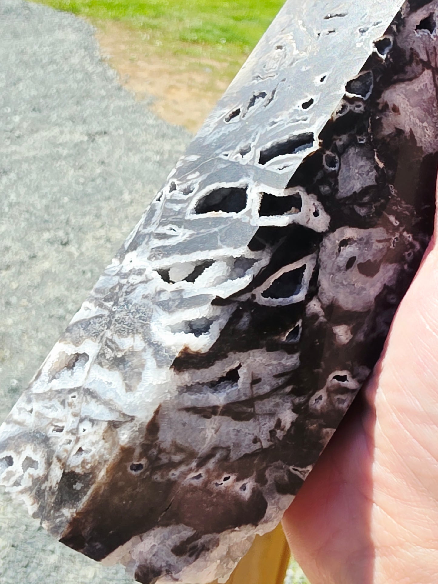 2.98 lb Black Sphalerite Tower with Druzy