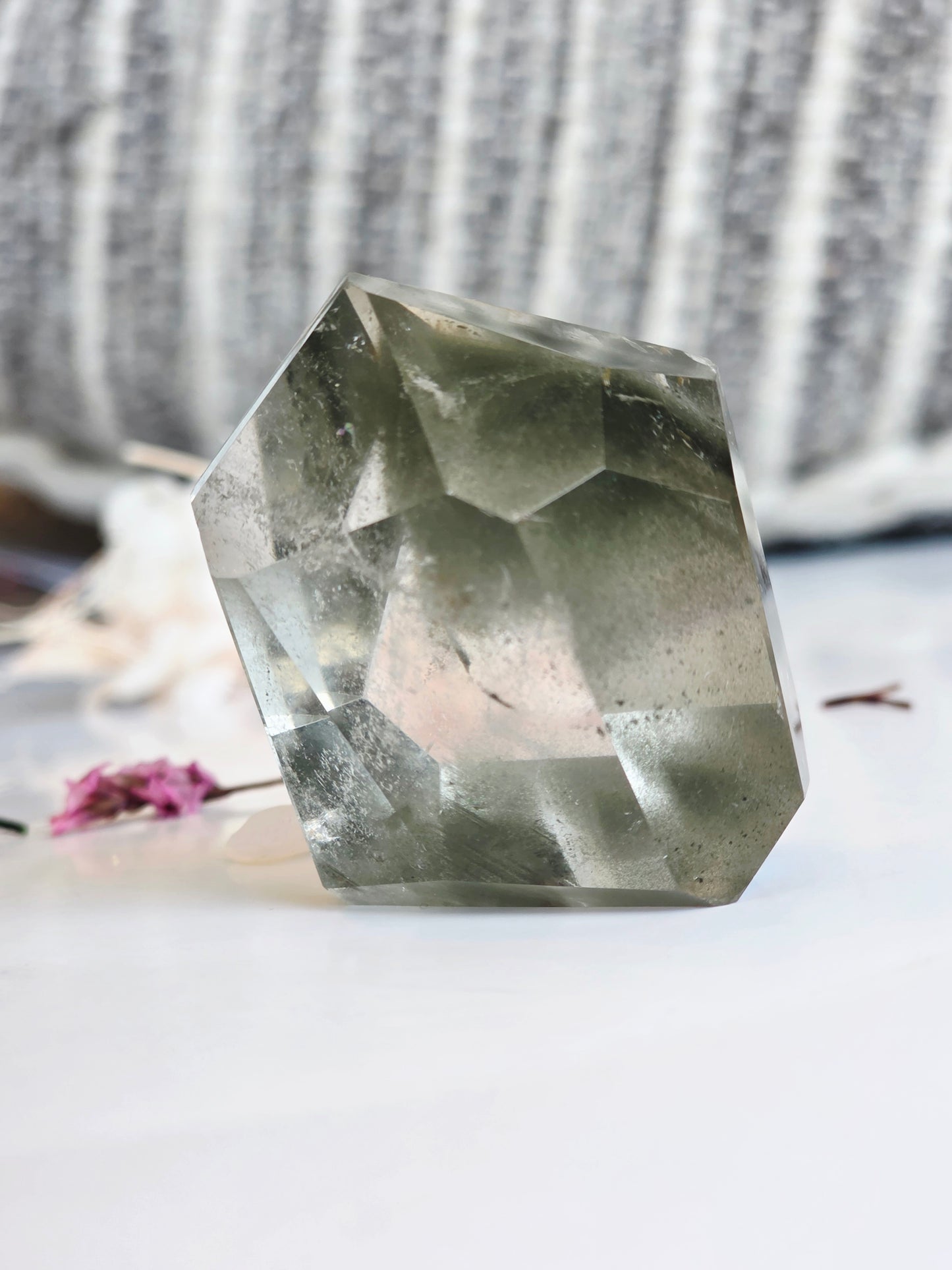 Garden Quartz Crystal Free-form Palm Size Clear
