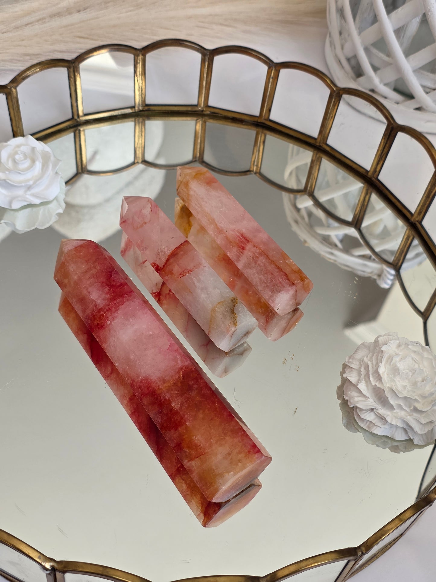 Fire Quartz Tower small - medium 1 lbs