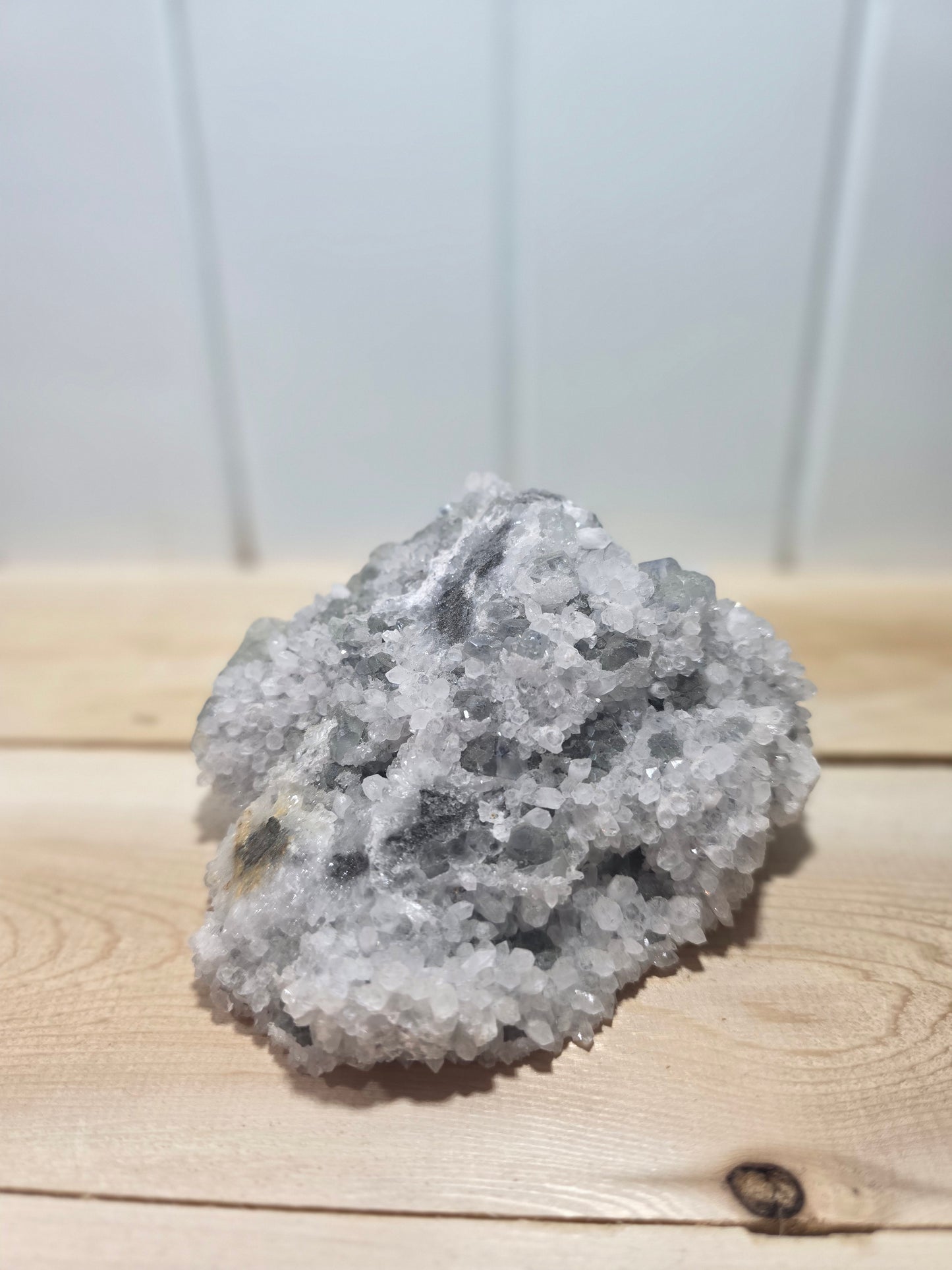 Fluorite Apophylite Matrix Quartz Crystal Specimen
