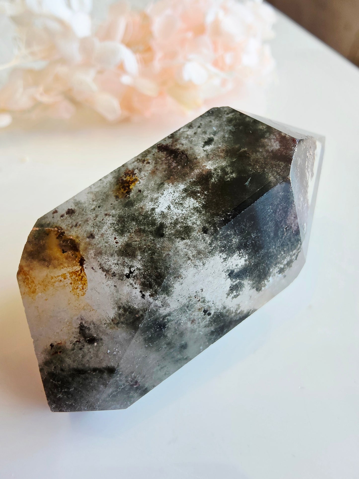 Garden Quartz Free-form Purple Green Palm Size