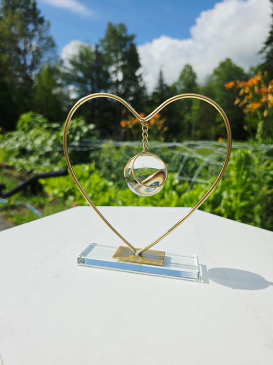 Heart Gold Sphere / Specimens Holder