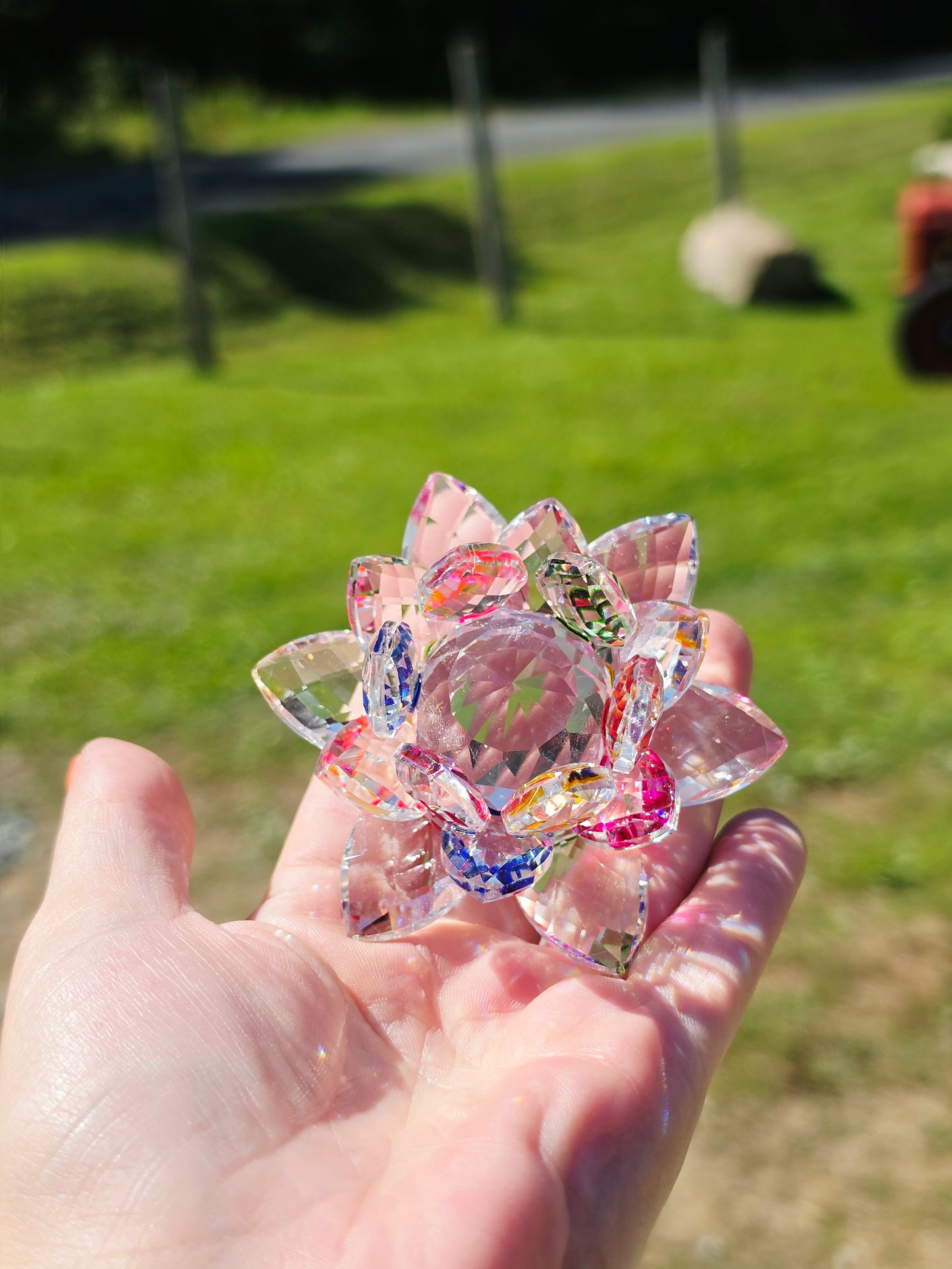 Crystal Lotus Sphere Holder