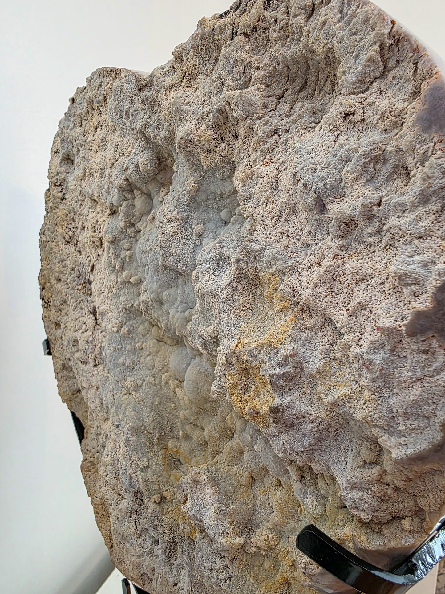 High End Pink Amethyst Heart from Patagonia, Argentina 17.5 lbs on custom stand