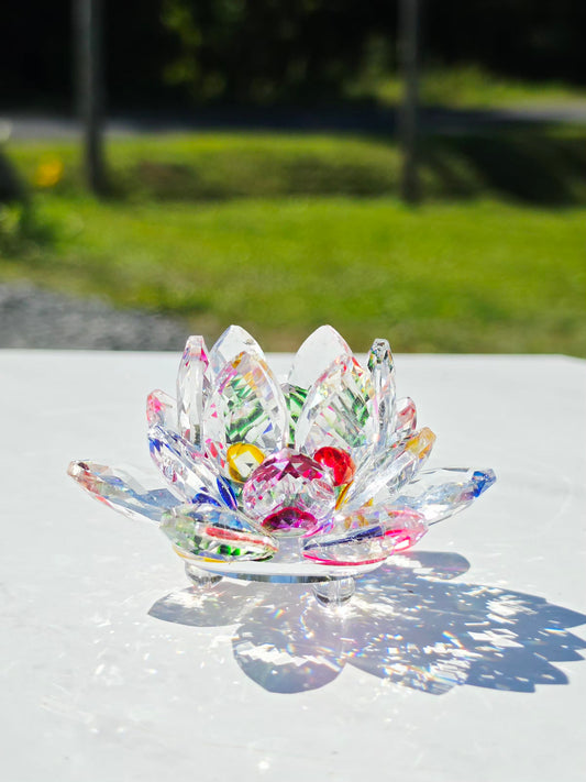 Crystal Lotus Sphere Holder
