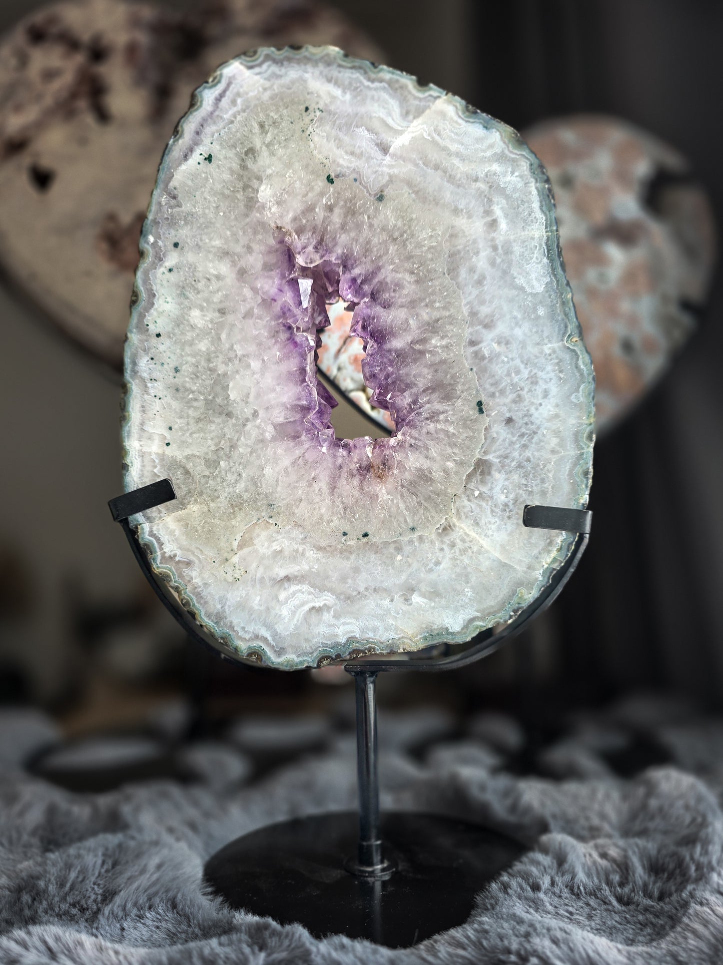 Amethyst from Brazil with stand 5.7 kilo