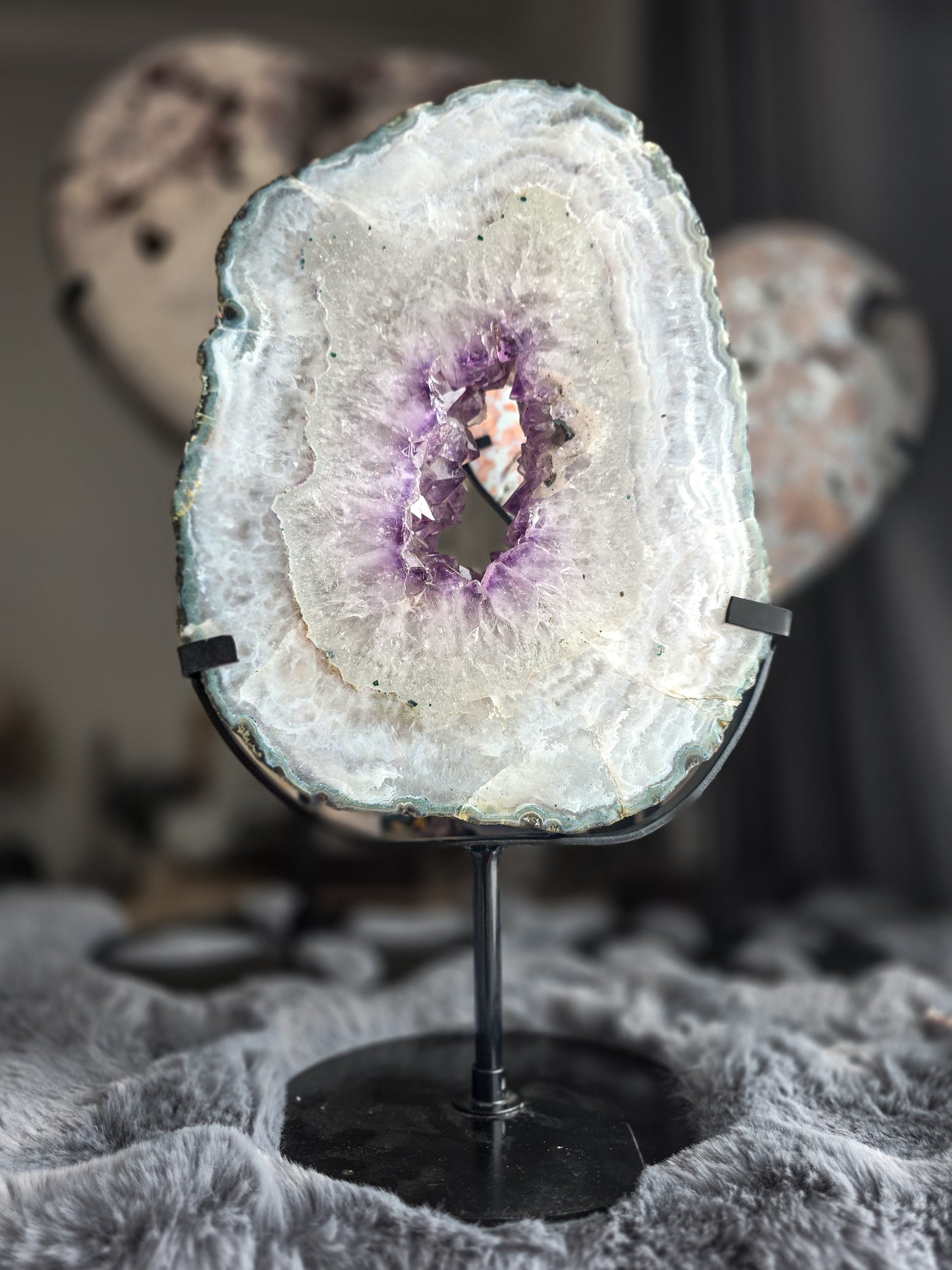 Amethyst from Brazil with stand 5.7 kilo