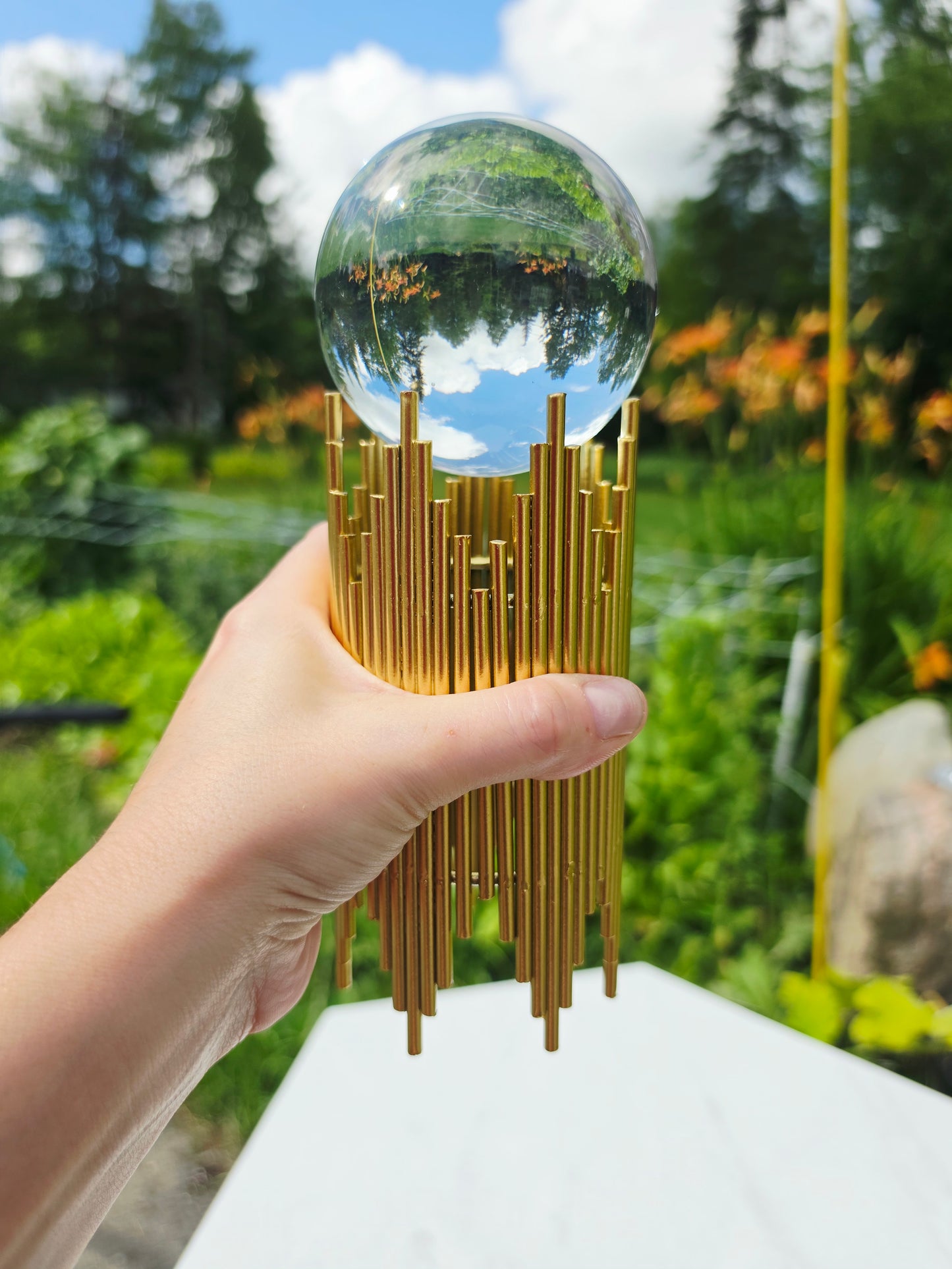 Gold Sphere / Specimens Holder -Large