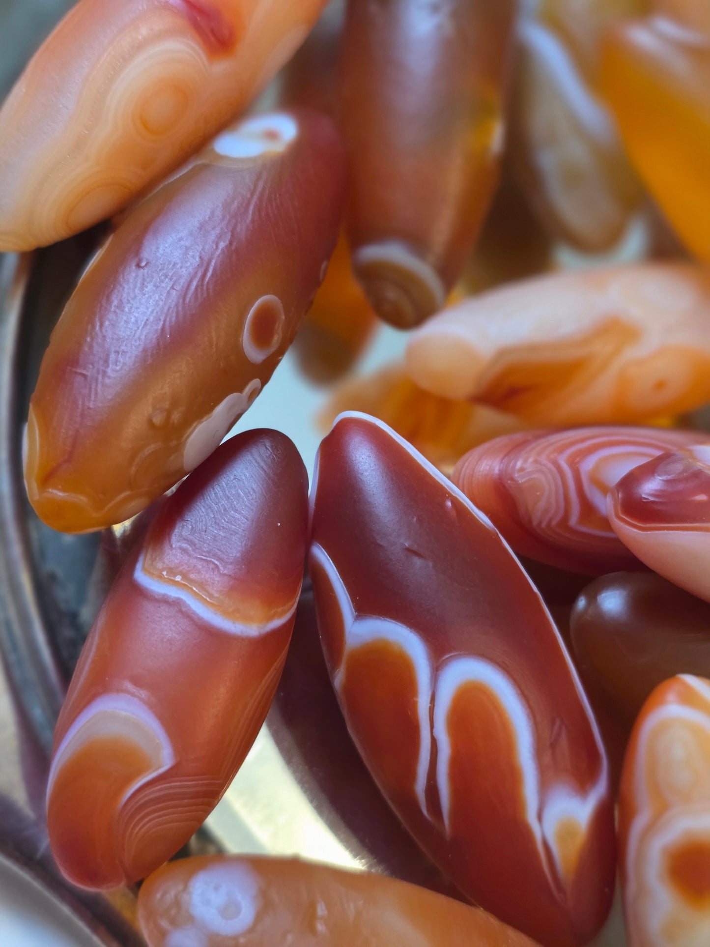 Gobi Agate 1/2 kg Mix - Red/Orange tones Wholesale 11 -16 pieces