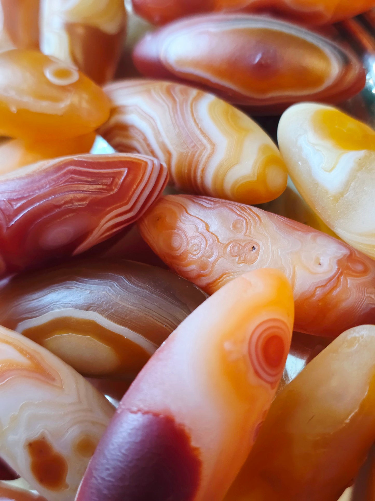 Gobi Agate 1/2 kg Mix - Red/Orange tones Wholesale 11 -16 pieces