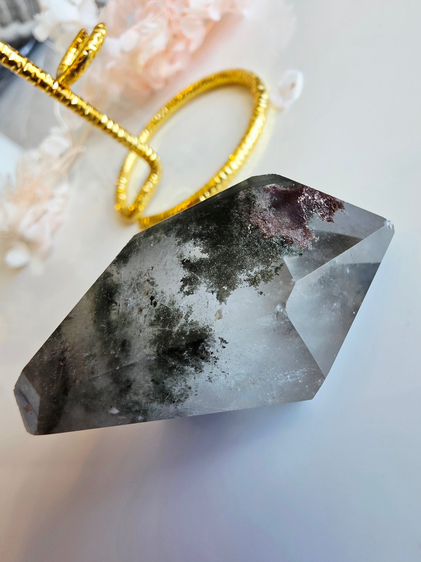 Garden Quartz Free-form Purple Green Palm Size